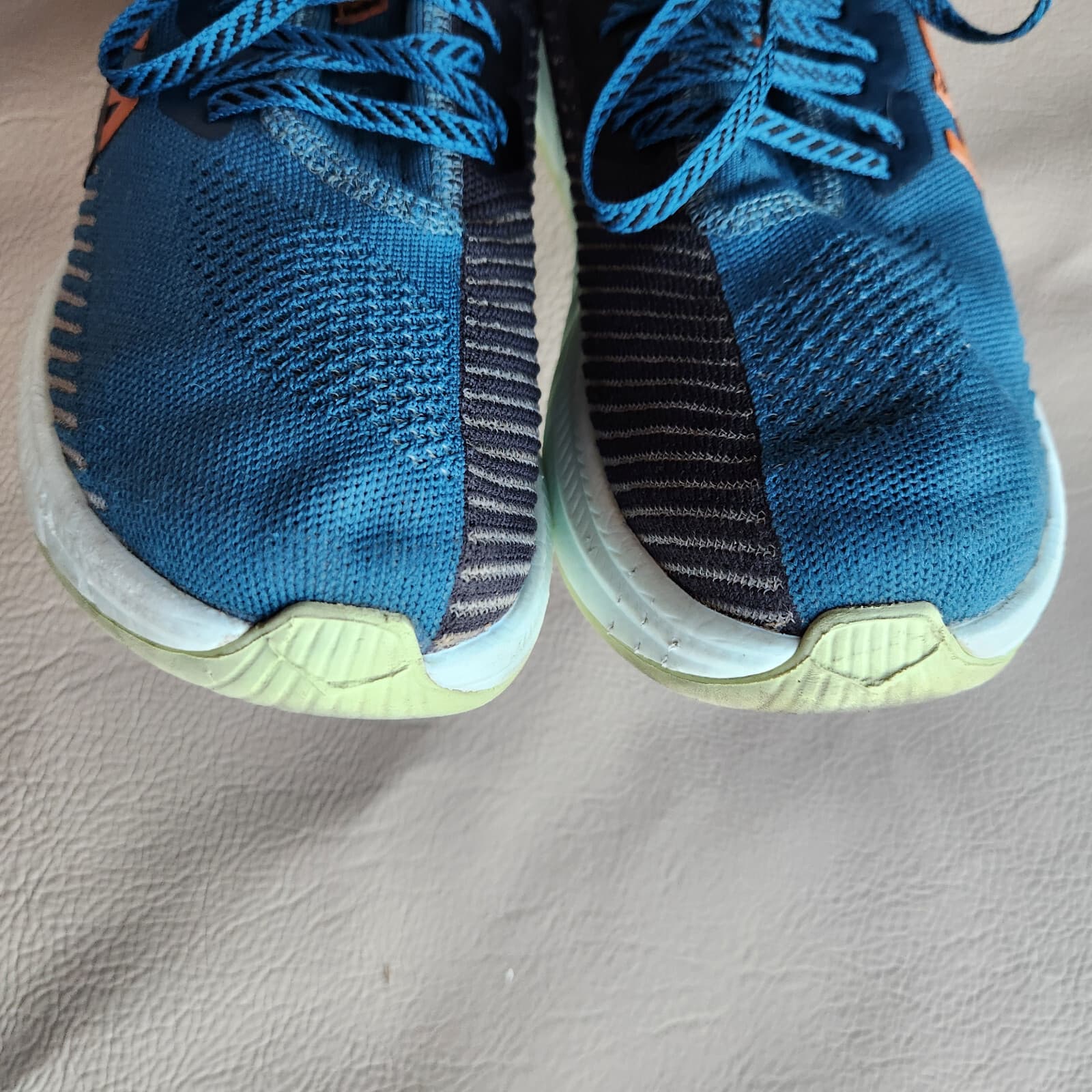 Hoka One One Carbon X 3 Men’s Running Shoes Comfort Lace-Up Blue Black US 10D - Thumbnail 7
