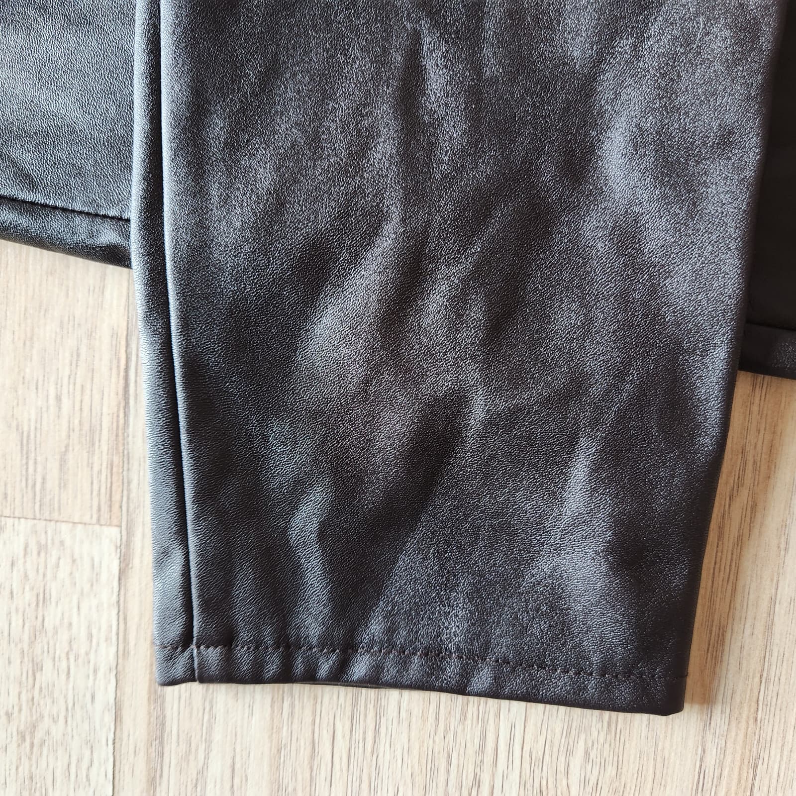 NWT Michael Kors Faux Leather Legging Pants Pull-On Chocolate Women Sz.8 $100 - Thumbnail 6
