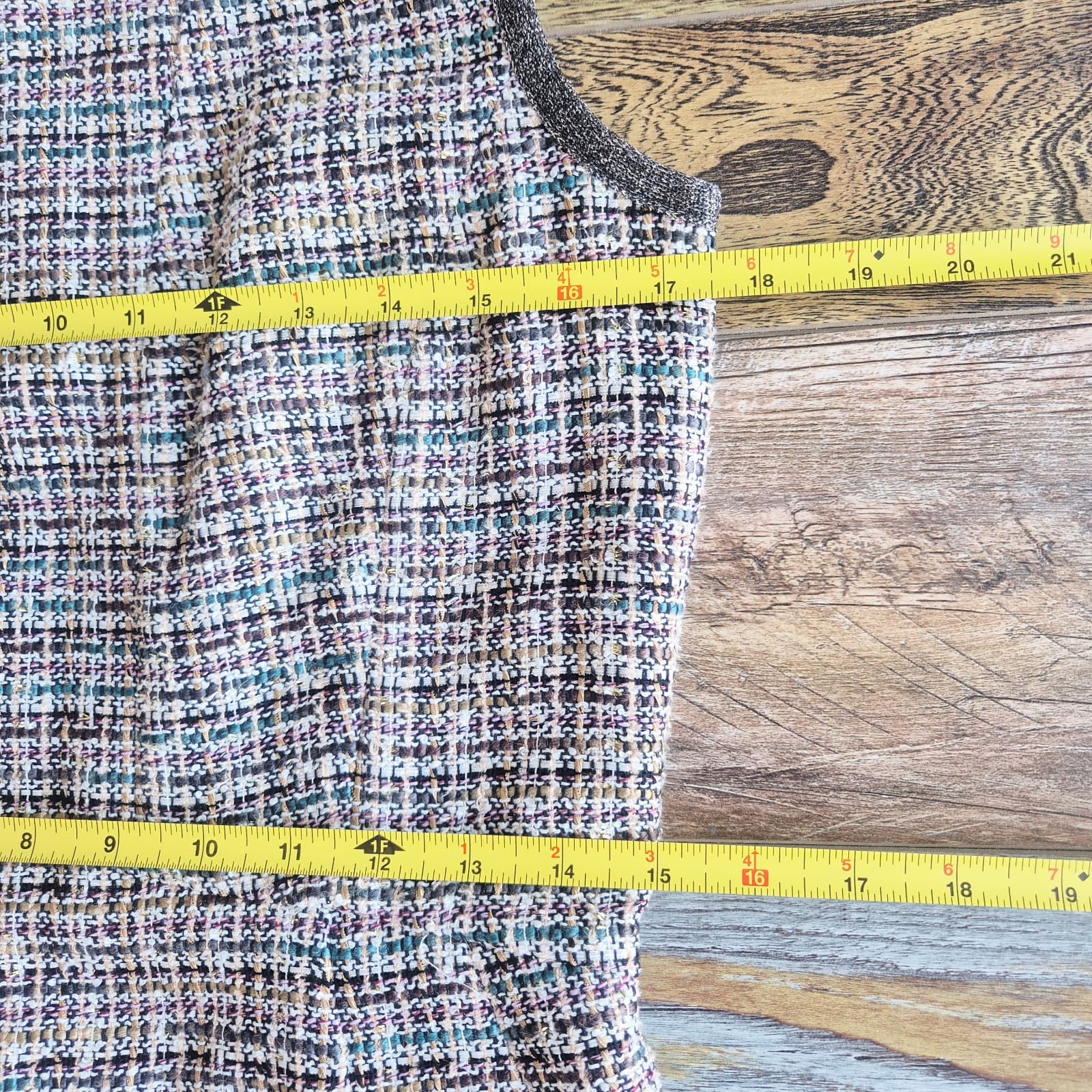 Brooks Brothers Tweed Sheath Dress Sleeveless Lined Wool Blend Metallic Womens 8 - Thumbnail 11