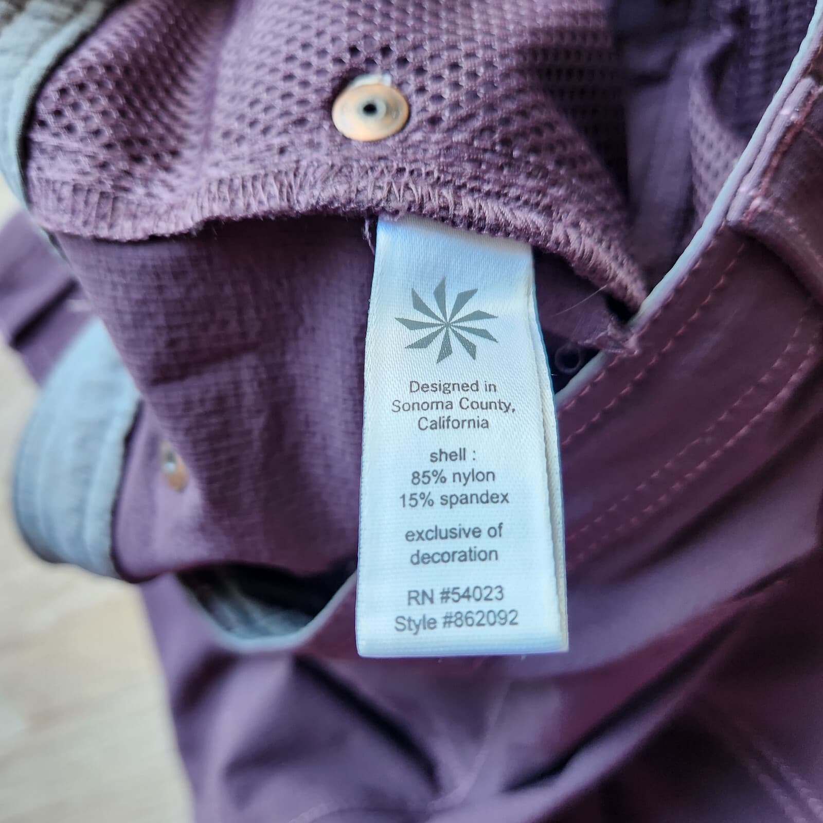 Athleta Women's 4 Hiking Track Cargo Slim Pants Ankle-Zip Stretch Eggplant - Thumbnail 7