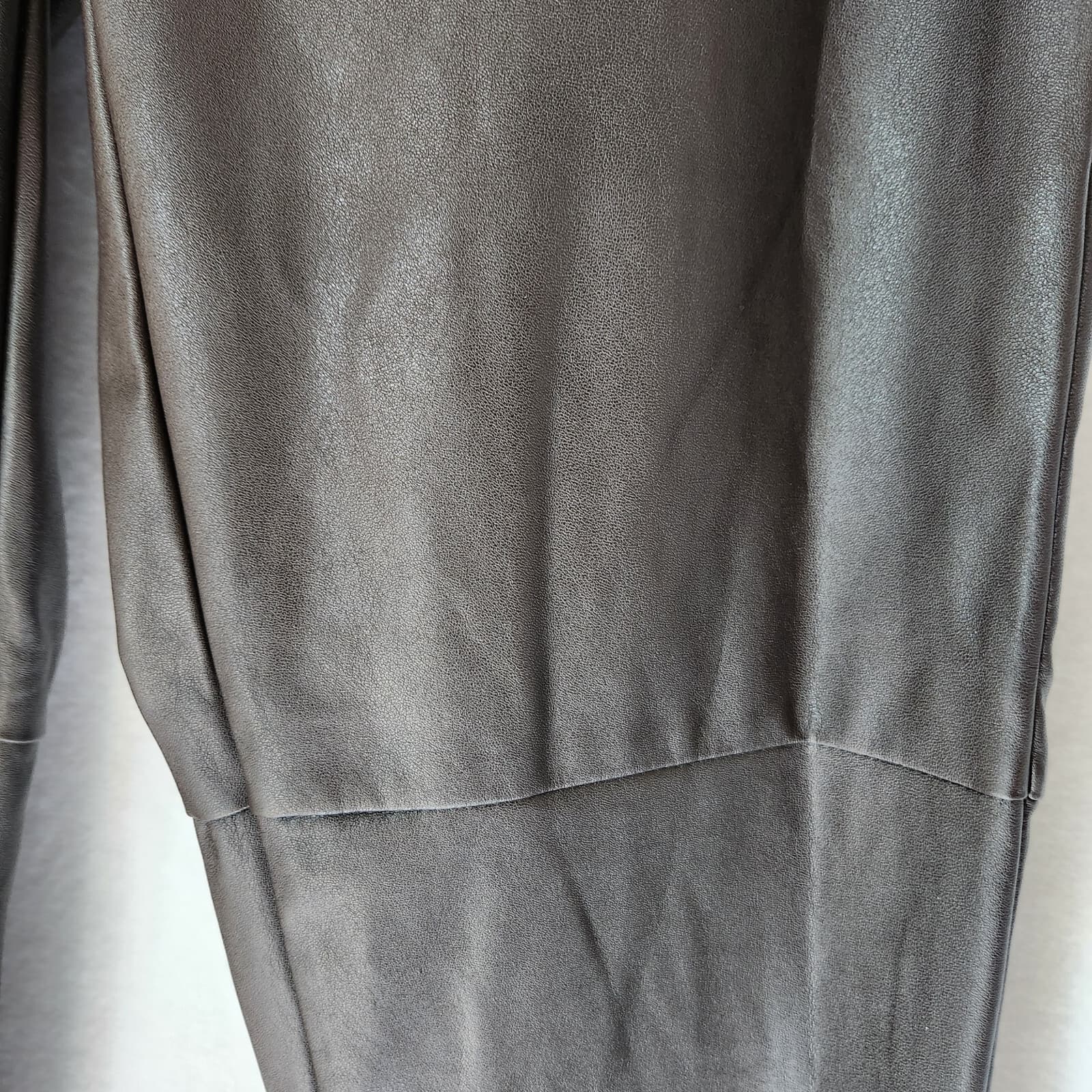 NWT Michael Kors Faux Leather Legging Pants Pull-On Chocolate Women Sz.8 $100 - Thumbnail 5