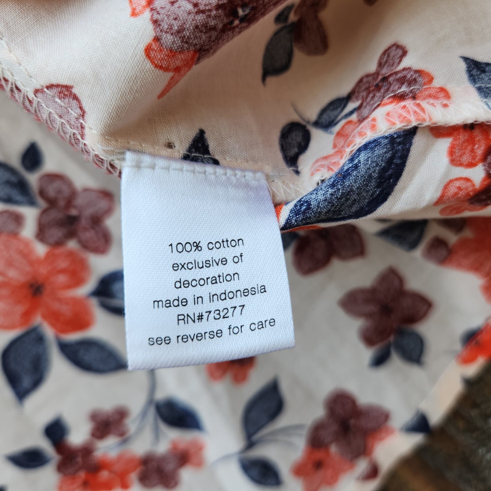 Elizabeth and James Floral Pintuck Popover Blouse Puff-Sleeve Cotton Oversize S - Thumbnail 10