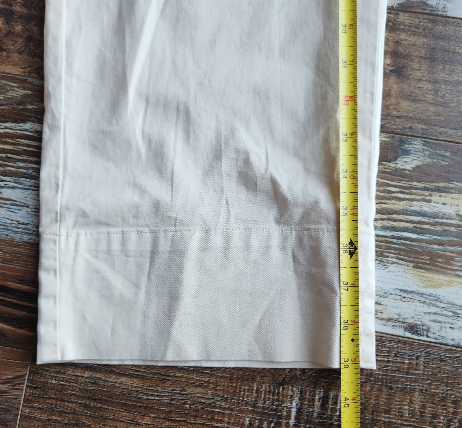 NWT EVERLANE Organic Cotton The Easy Pant Pocket Elastic Waist Canvas Beige Sz.6 - Thumbnail 14