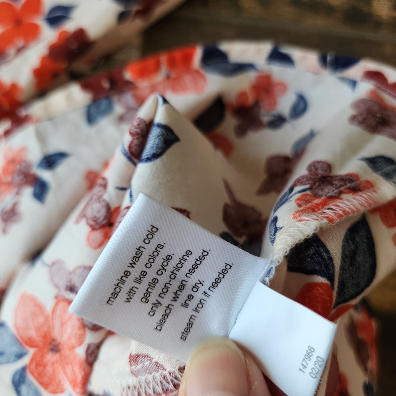 Elizabeth and James Floral Pintuck Popover Blouse Puff-Sleeve Cotton Oversize S - Thumbnail 11