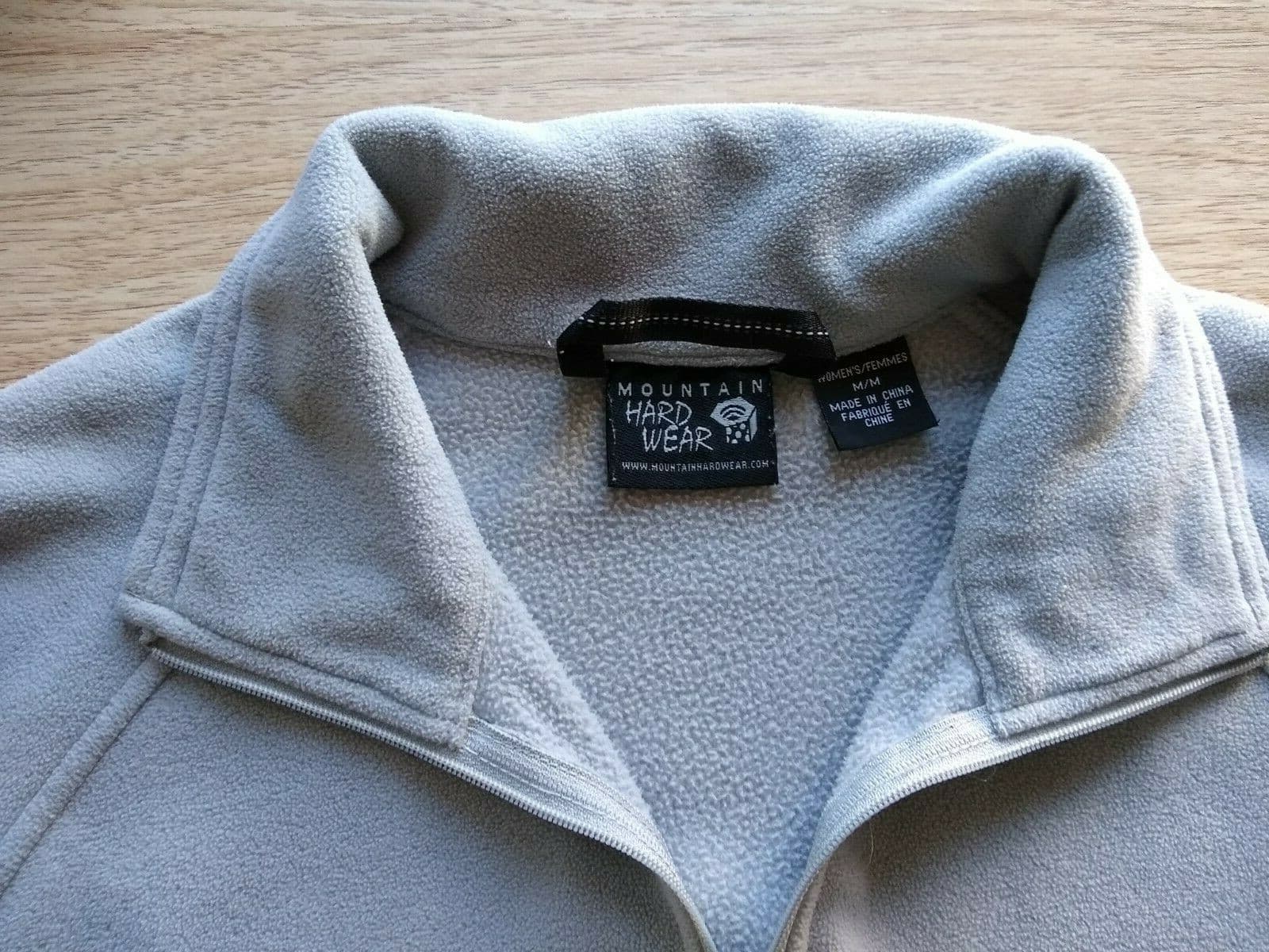 MOUNTAIN HARDWEAR Women Fleece Sweatshirt Pullover 1/4 Zip Gray Sz.M - Thumbnail 6