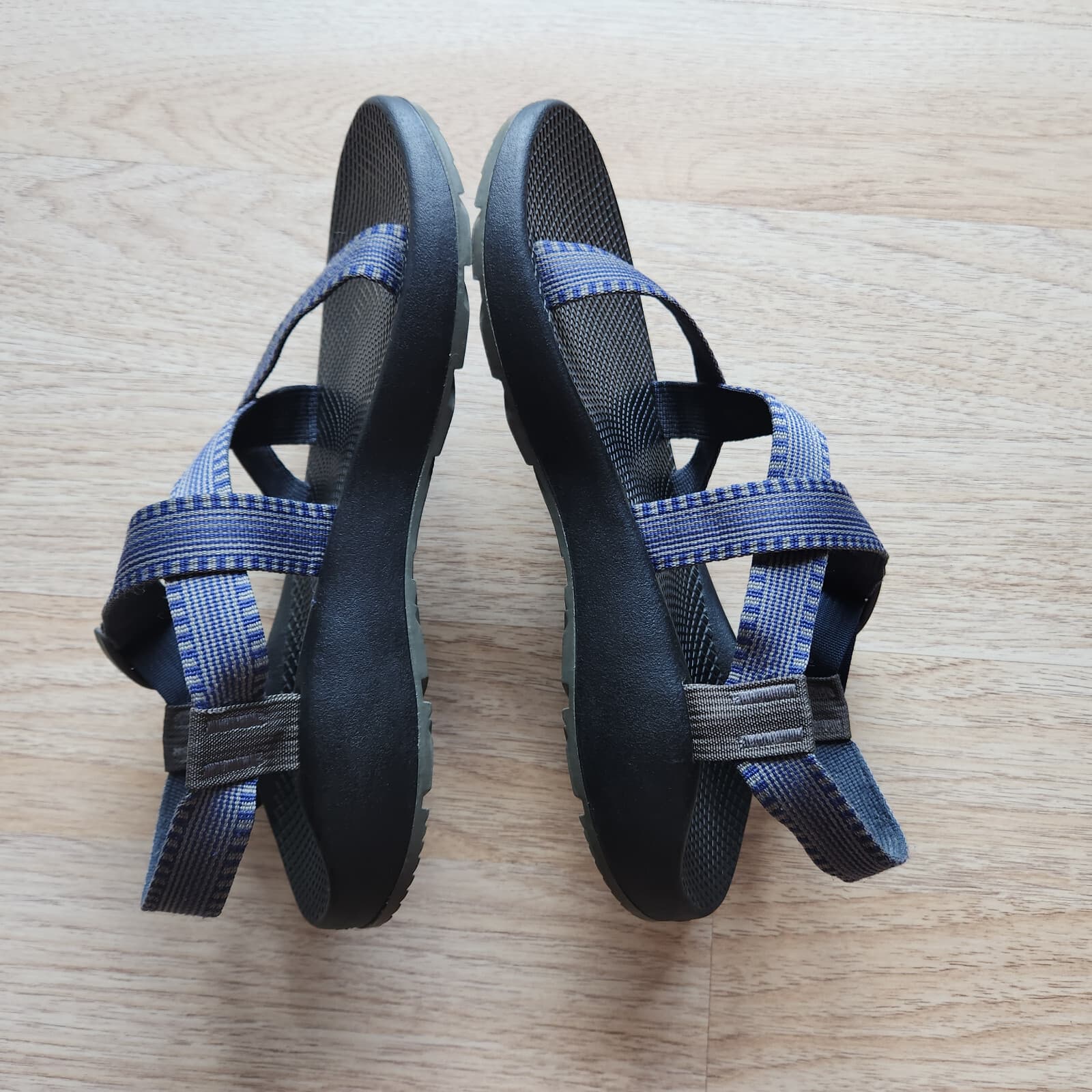 Chaco Z/1 Classic Walking Sandal Adjustable Straps Comfort Navy Grey Men's US12 - Thumbnail 5