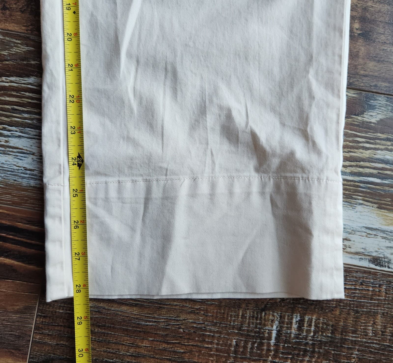 NWT EVERLANE Organic Cotton The Easy Pant Pocket Elastic Waist Canvas Beige Sz.6 - Thumbnail 15