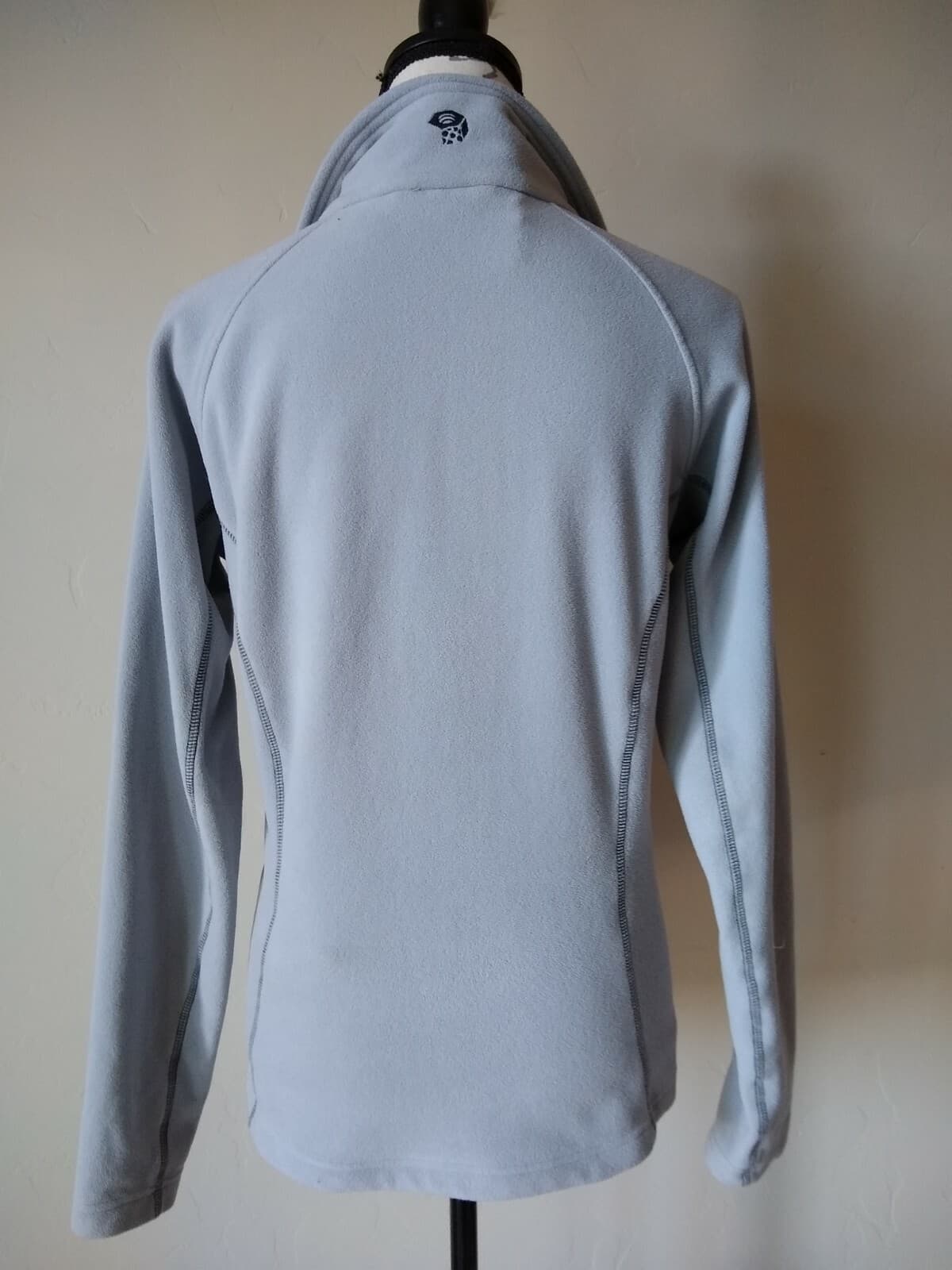 MOUNTAIN HARDWEAR Women Fleece Sweatshirt Pullover 1/4 Zip Gray Sz.M - Thumbnail 4