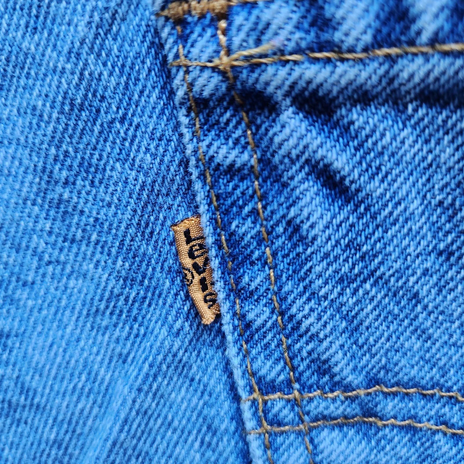 Vintage'90 Levi's 560 Made in US Loose Fit Tapered Leg Jeans Blue Unisex 33x30 - Thumbnail 7