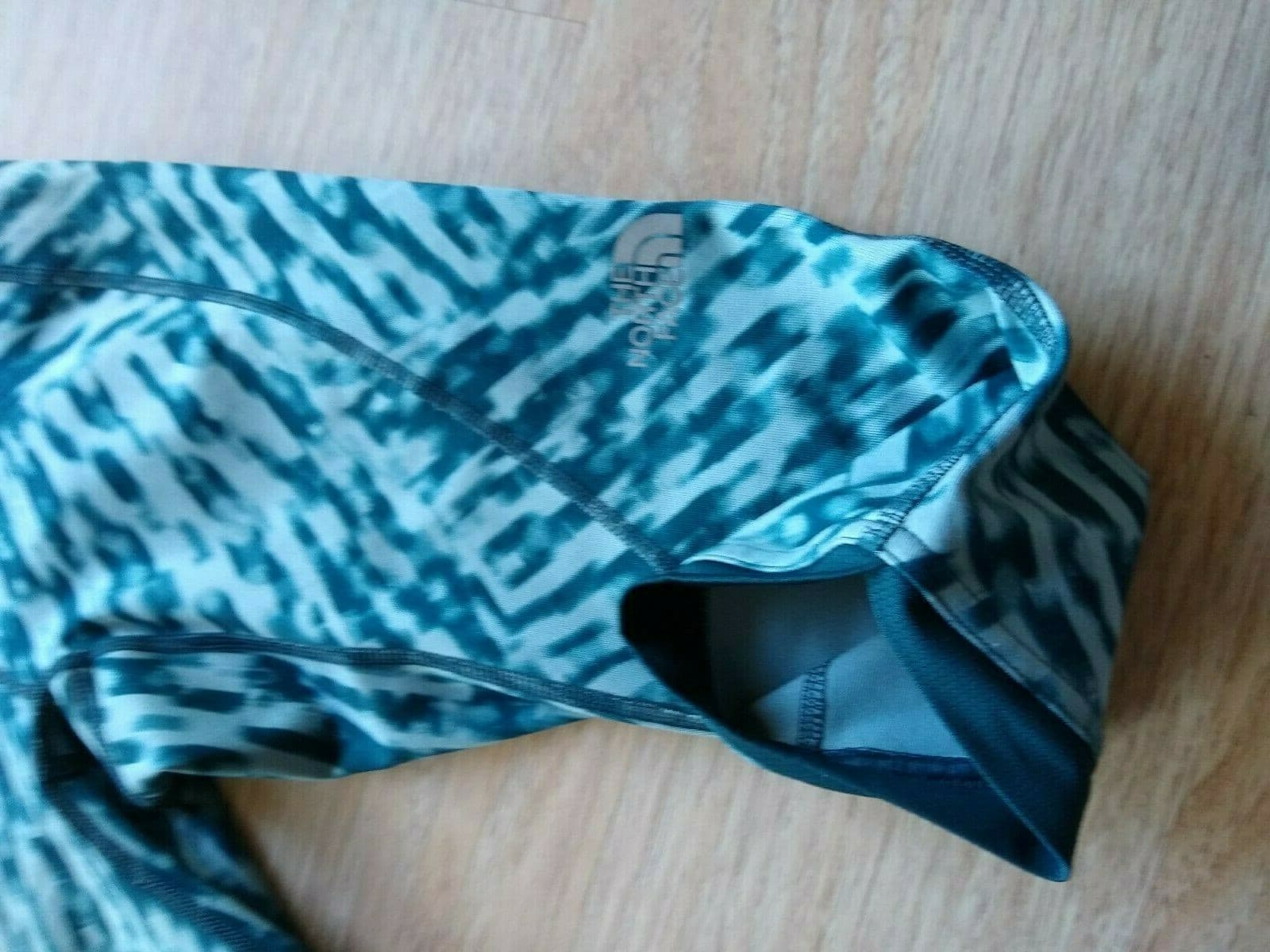 The North Face Women Motivation Printed Legging Cropped Knit Pants Blue Sz.XS - Thumbnail 3