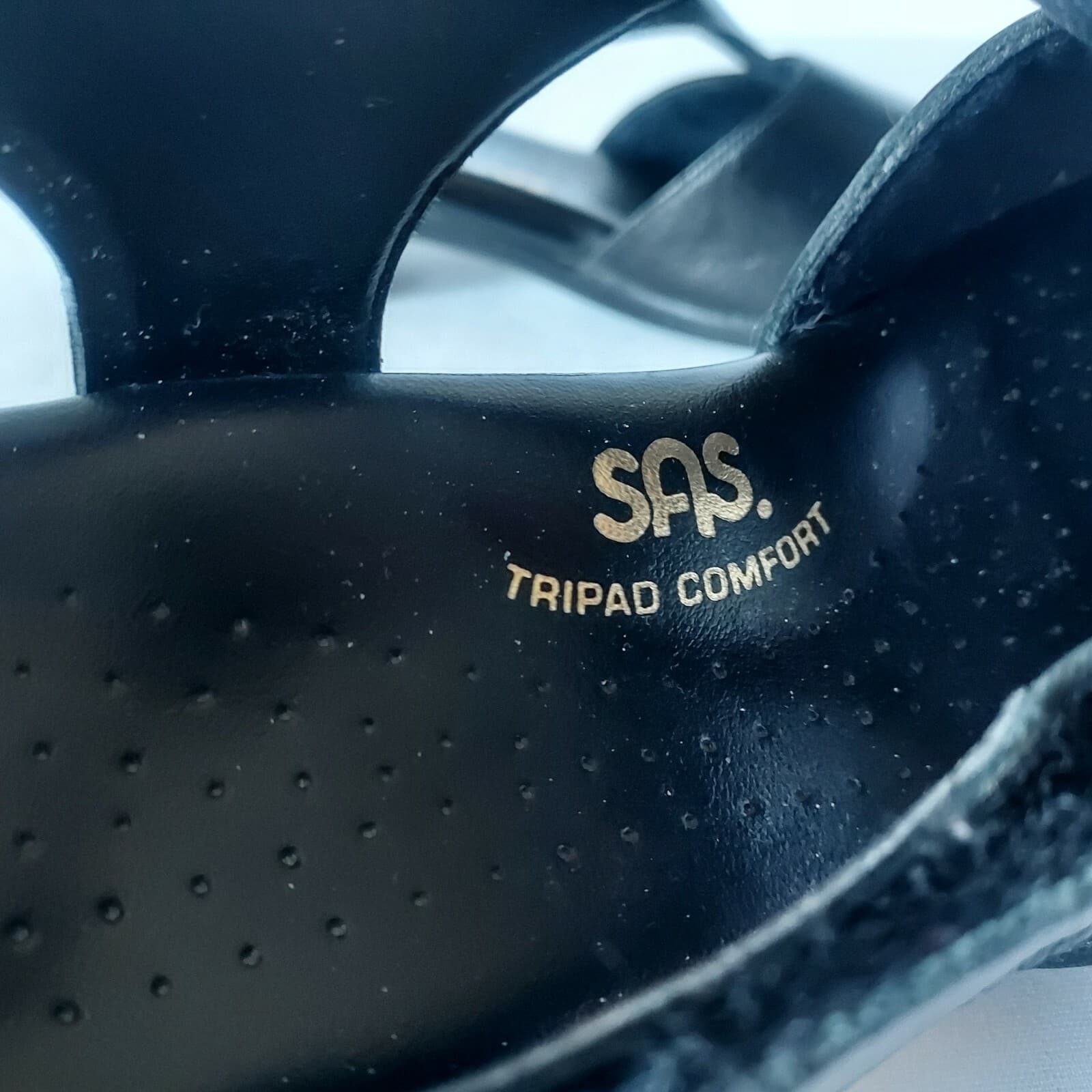 SAS Suntimer Leather Heel Strap Sandals Tri-Pad Comfort Black Women US10.5 - Thumbnail 11