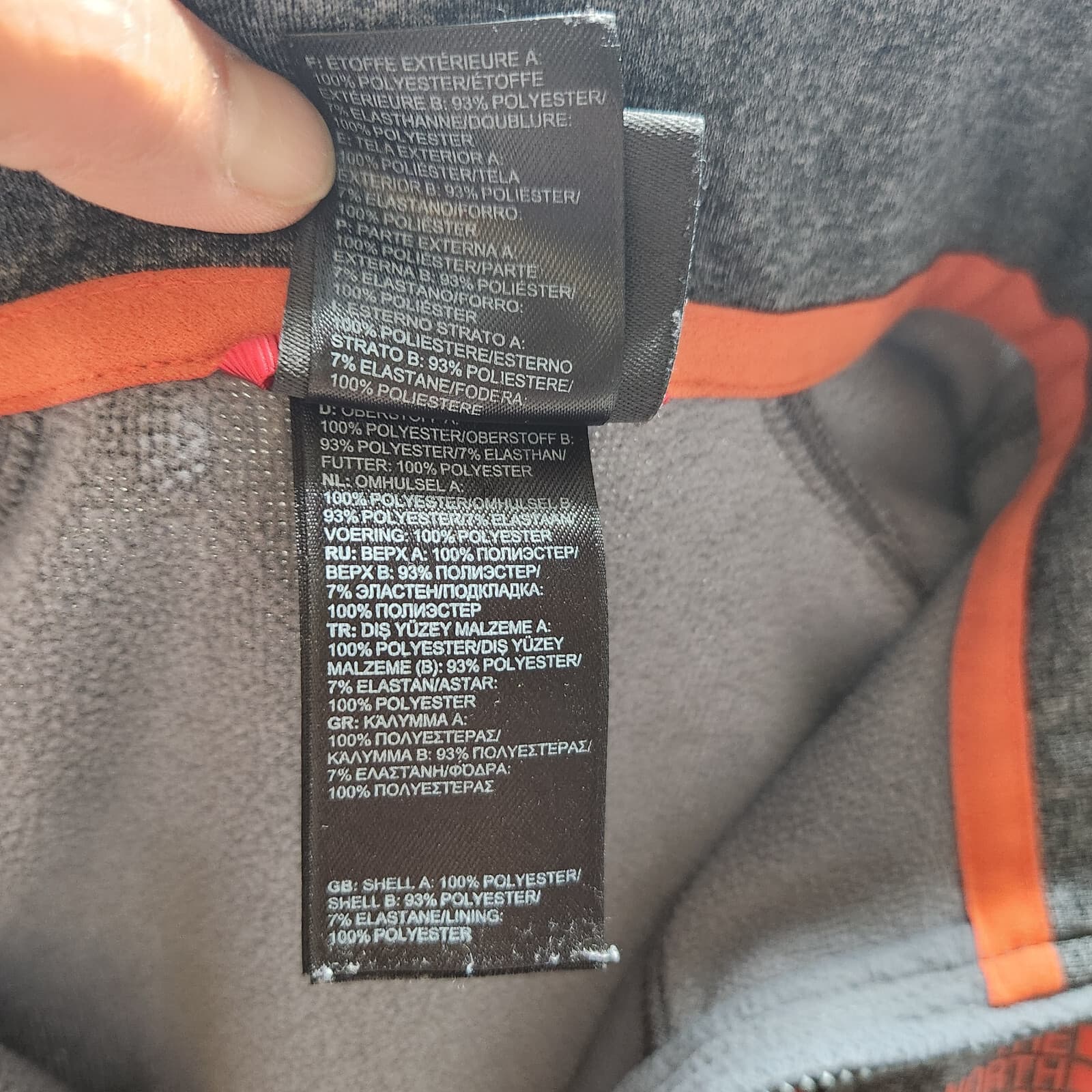 The North Face Canyonlands Half Zip Fleece Lined Sweater Jacket Grey Men's M - Thumbnail 8