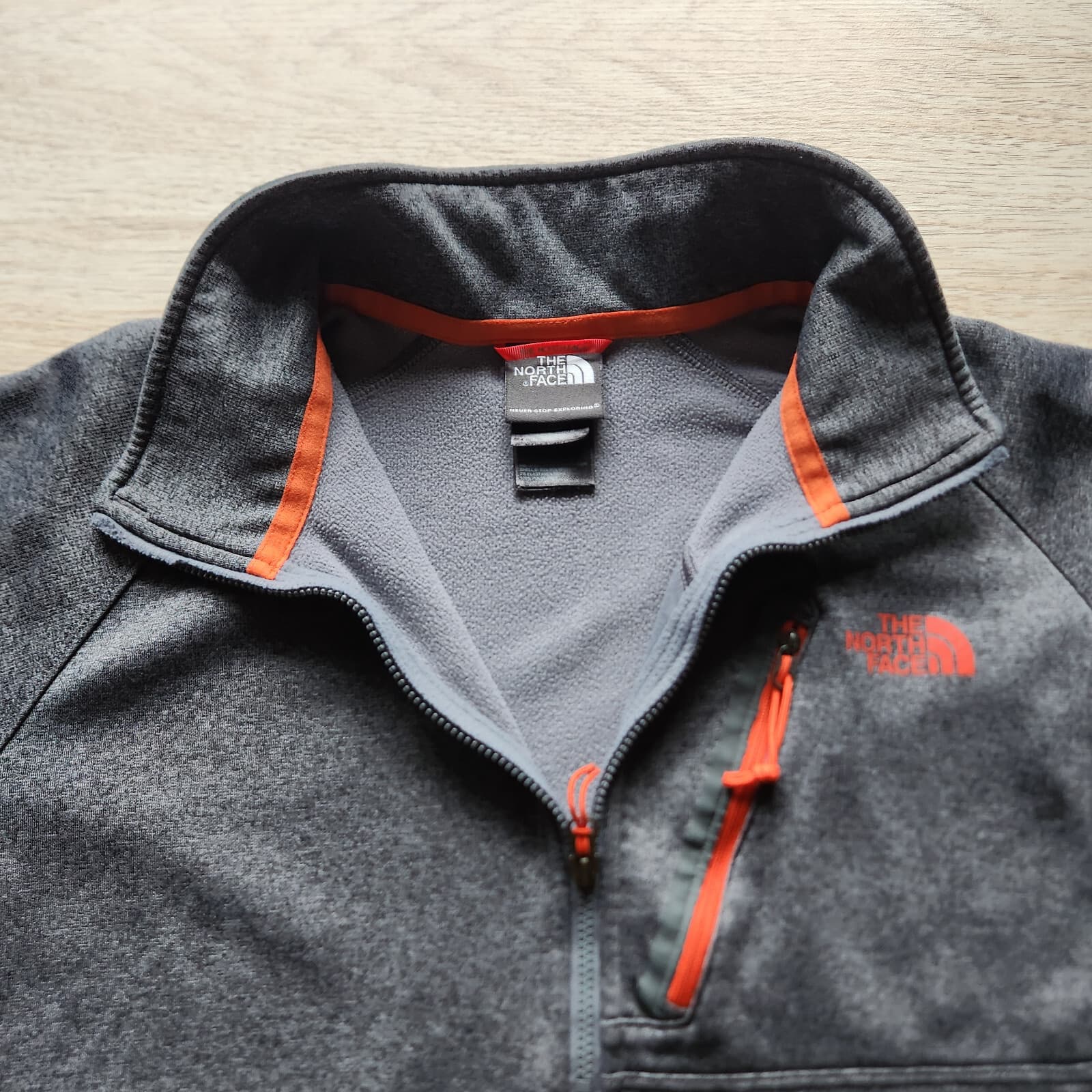 The North Face Canyonlands Half Zip Fleece Lined Sweater Jacket Grey Men's M - Thumbnail 6