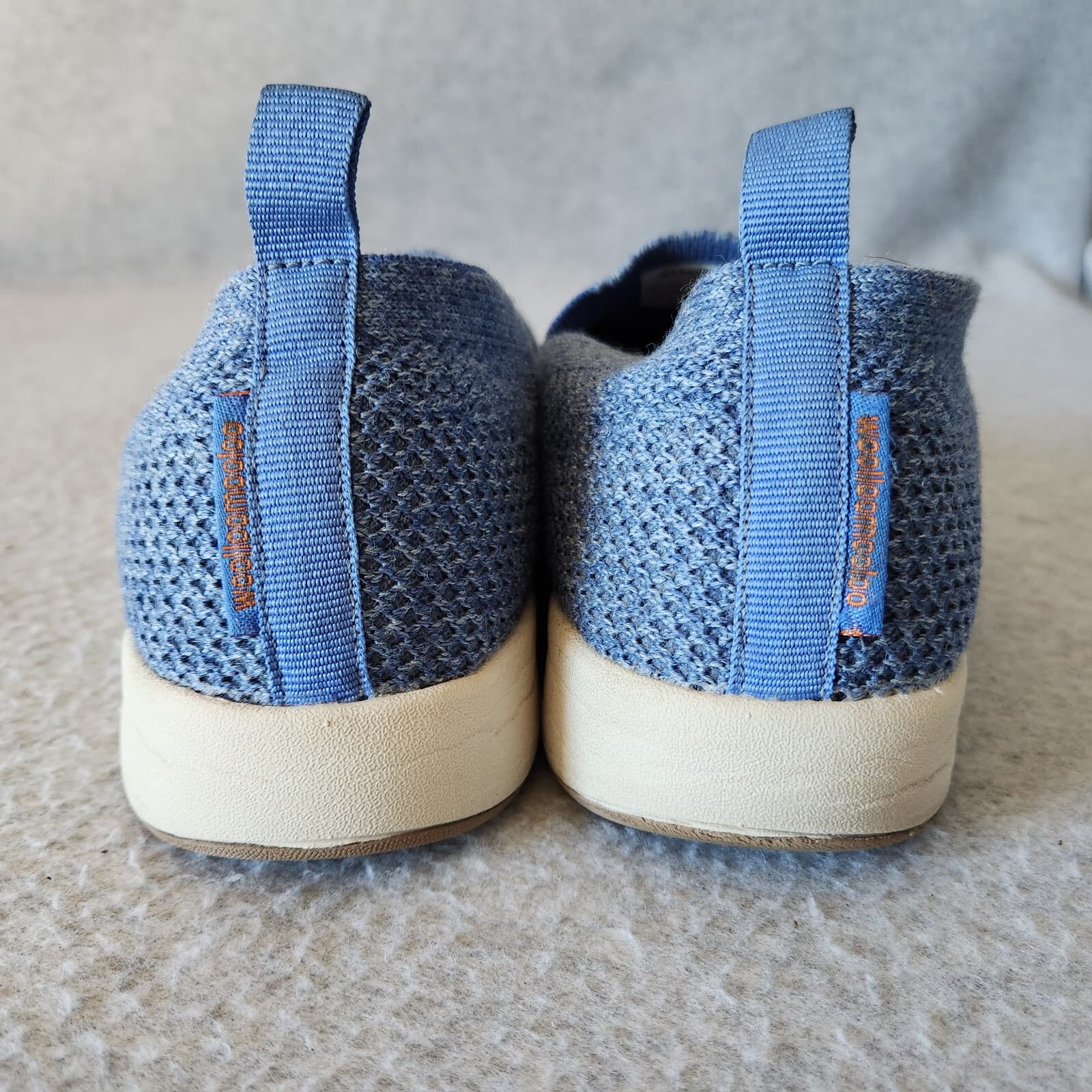 Woolloomooloo Baaarbara Merino Wool Knit Slip-On Sneaker Flat Blue Men's EU41 - Thumbnail 9