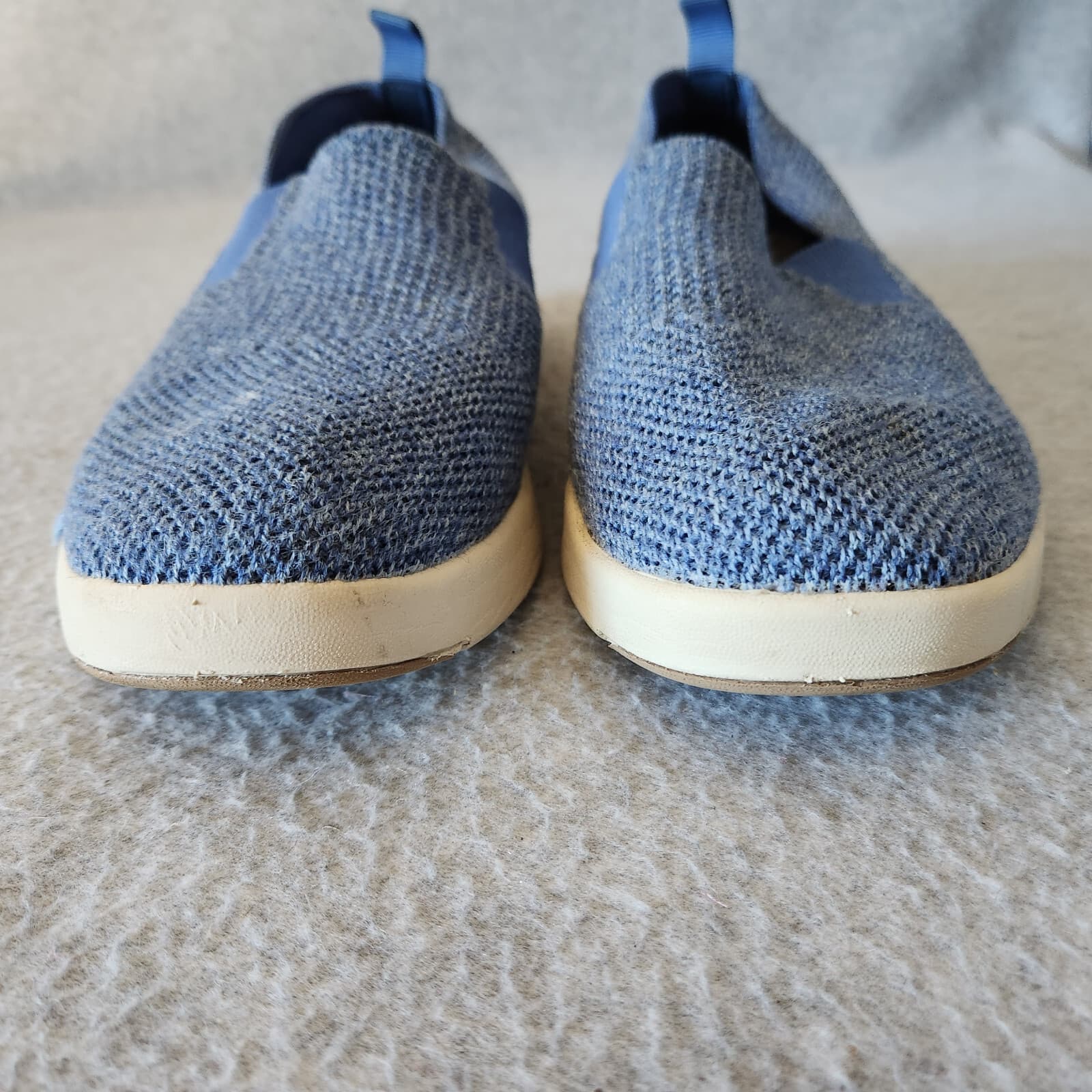 Woolloomooloo Baaarbara Merino Wool Knit Slip-On Sneaker Flat Blue Men's EU41 - Thumbnail 8