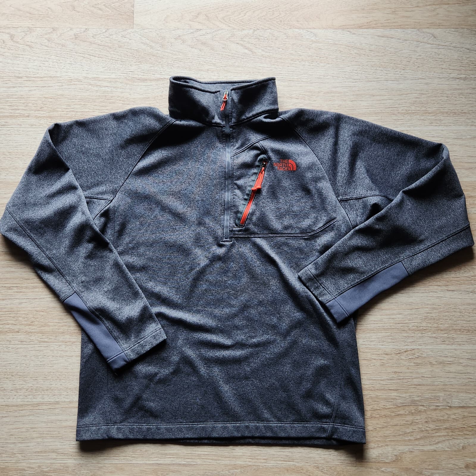 The North Face Canyonlands Half Zip Fleece Lined Sweater Jacket Grey Men's M - Thumbnail 3