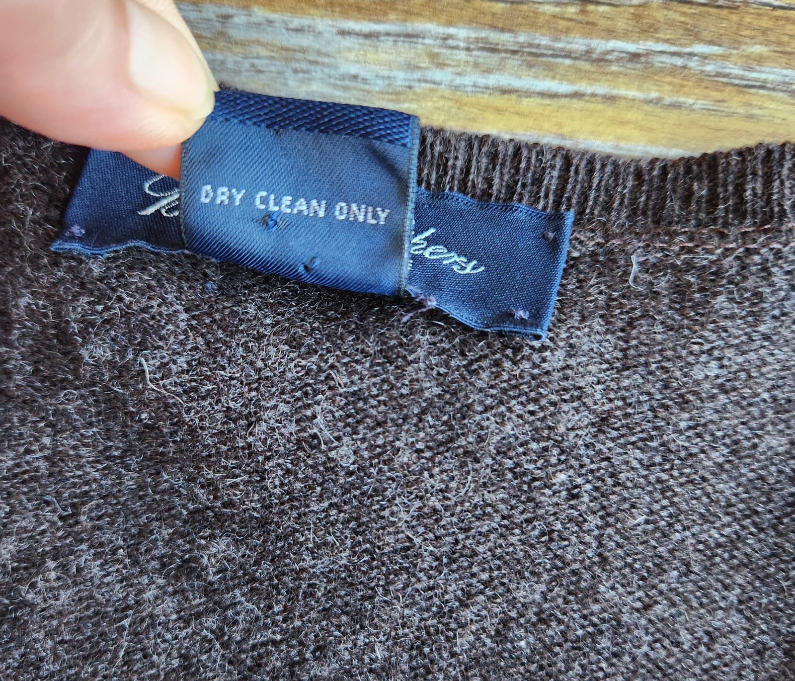 Brooks Brothers Pure Cashmere Knit in Great Britain V-Neck Sweater Brown Mens XL - Thumbnail 7