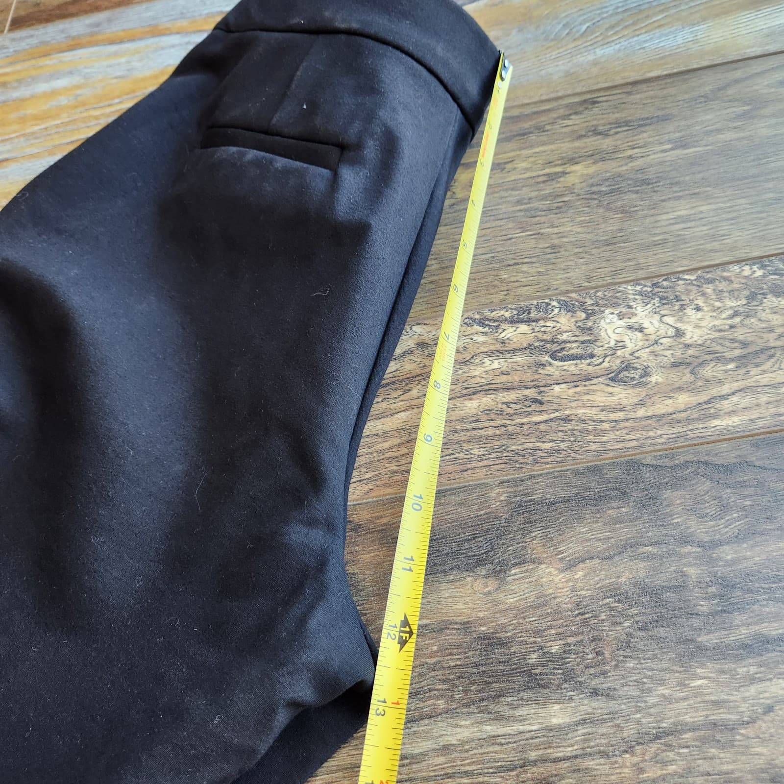 NWT Quince Ultra Stretch Ponte Trouser High Rise Straight Leg Pocket Black Sz.2 - Thumbnail 16