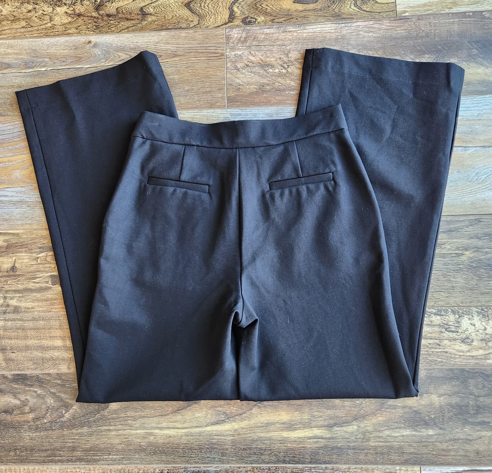 NWT Quince Ultra Stretch Ponte Trouser High Rise Straight Leg Pocket Black Sz.2 - Thumbnail 8
