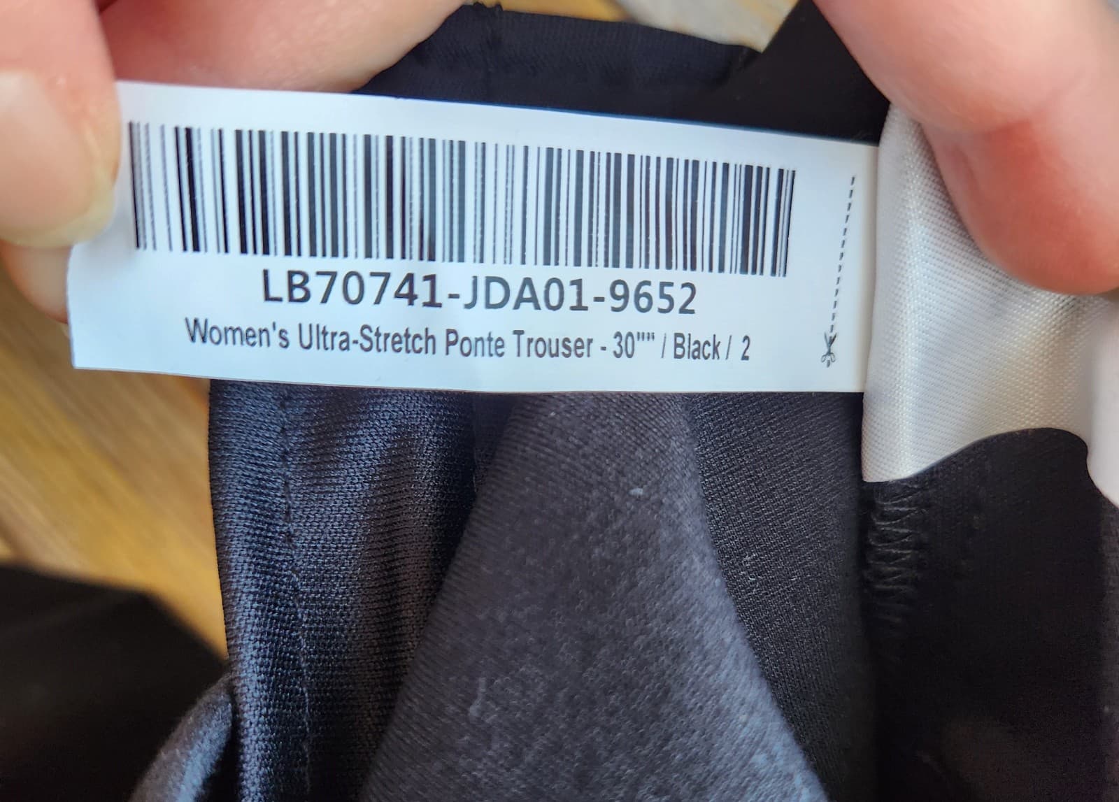 NWT Quince Ultra Stretch Ponte Trouser High Rise Straight Leg Pocket Black Sz.2 - Thumbnail 12