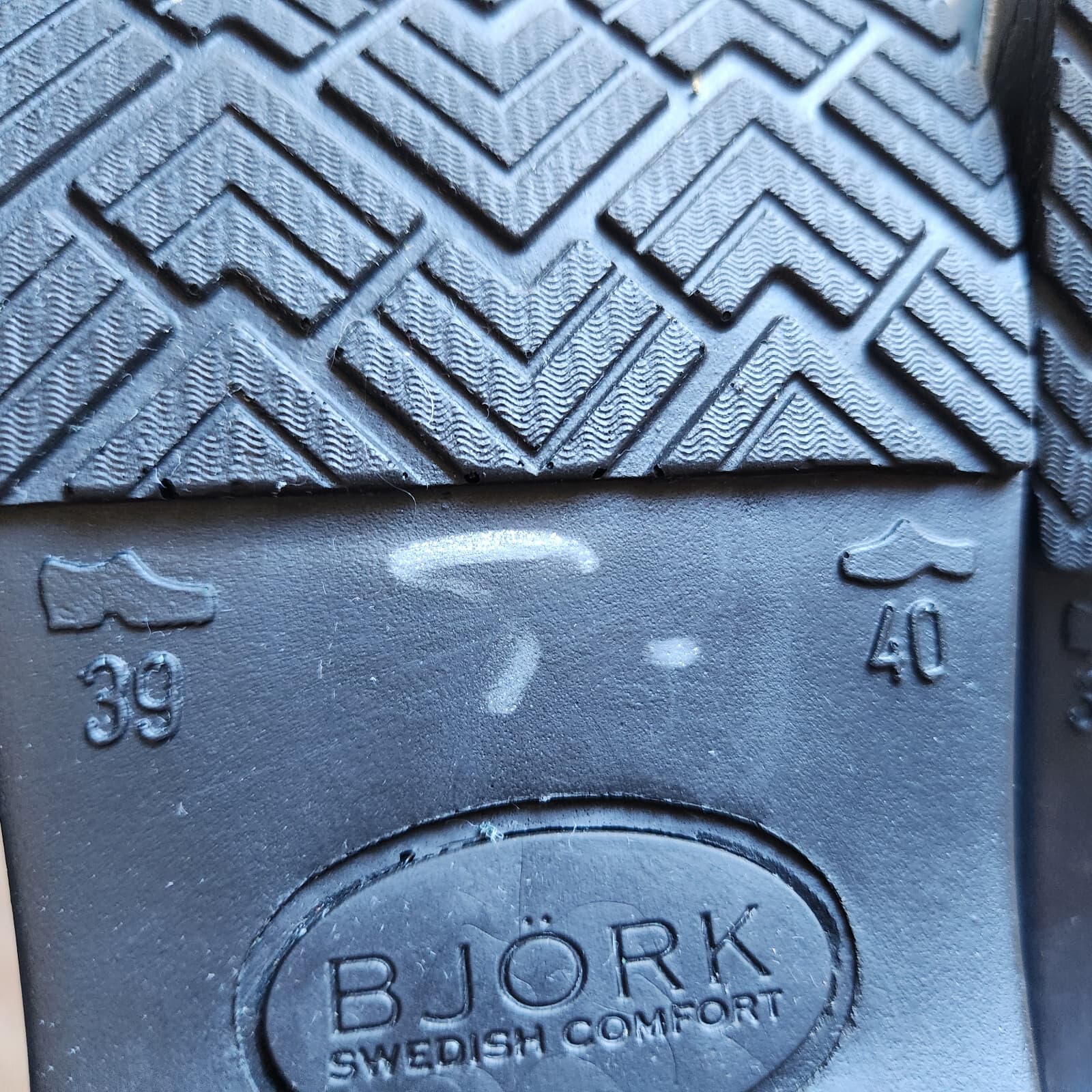 BJORK Swedish Comfort Ella Professional Leather Clogs Slip-On Blue Women EU39-40 - Thumbnail 11