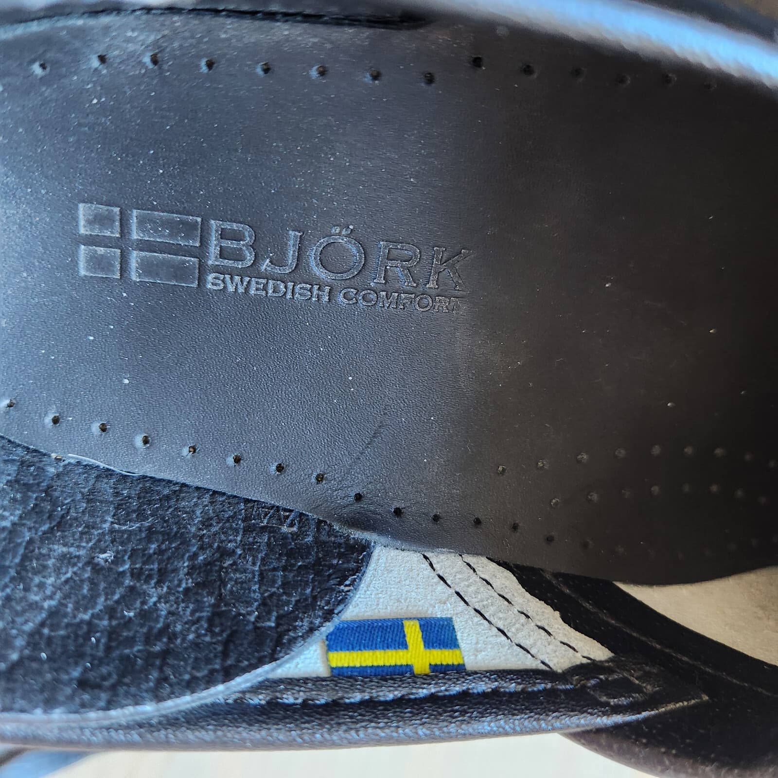 BJORK Swedish Comfort Ella Professional Leather Clogs Slip-On Blue Women EU39-40 - Thumbnail 12