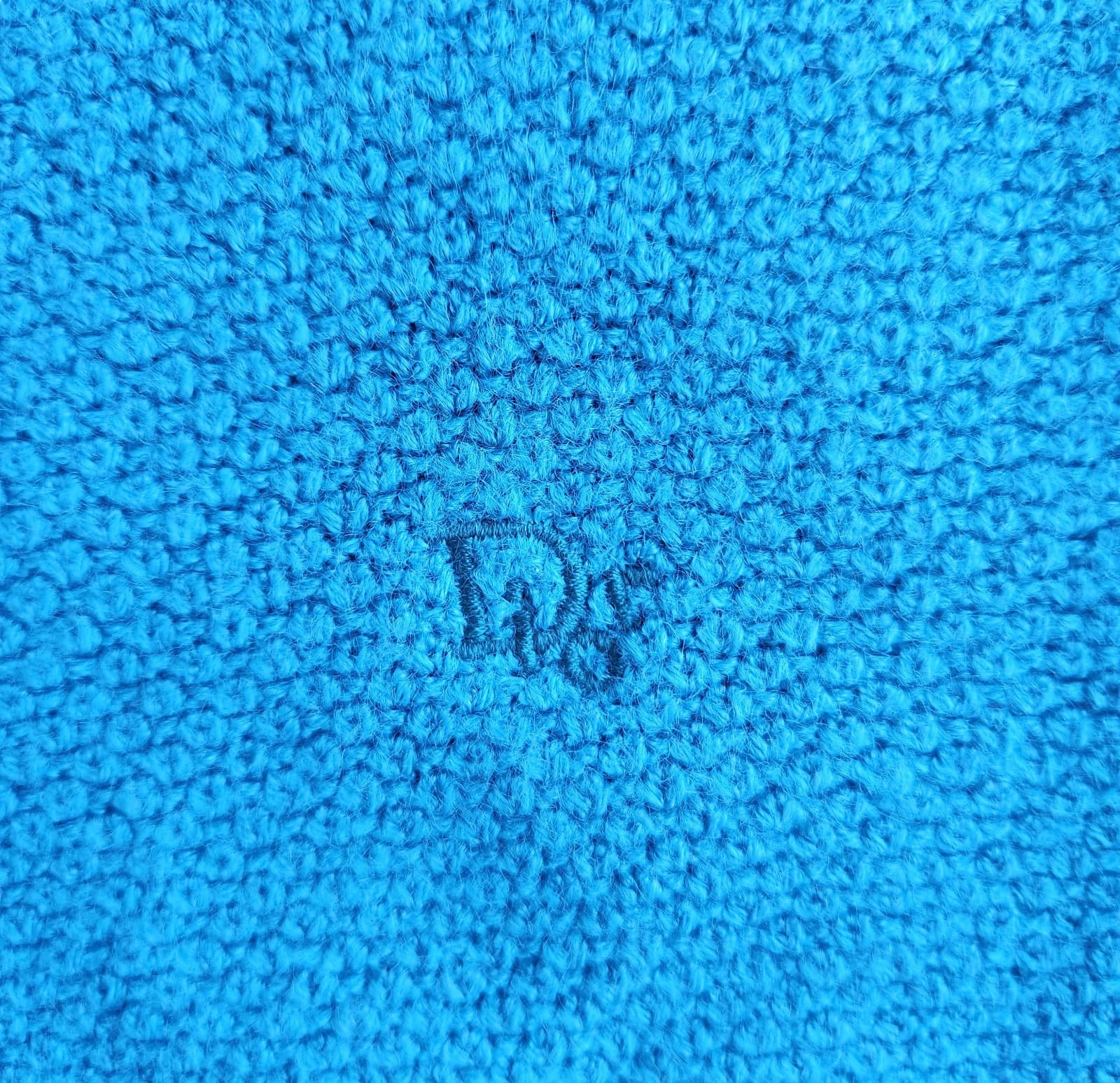 Vintage New Christian Dior Monsieur Made in USA Orlon Acrylic Sweater Blue Men L - Thumbnail 5