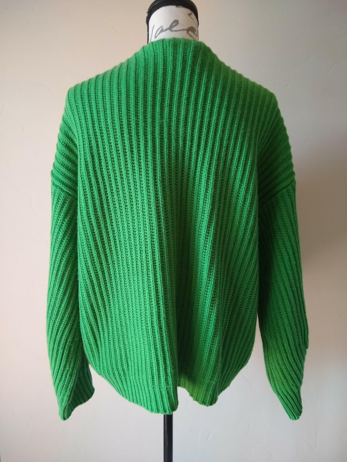 CODE x MODE Cable Knit Open Front Cardigan Long Sleeve 100% Acrylic Women Sz.L - Thumbnail 6