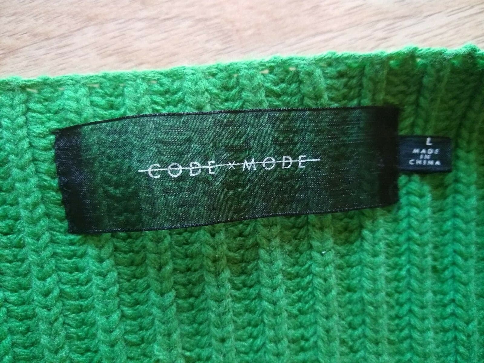 CODE x MODE Cable Knit Open Front Cardigan Long Sleeve 100% Acrylic Women Sz.L - Thumbnail 11