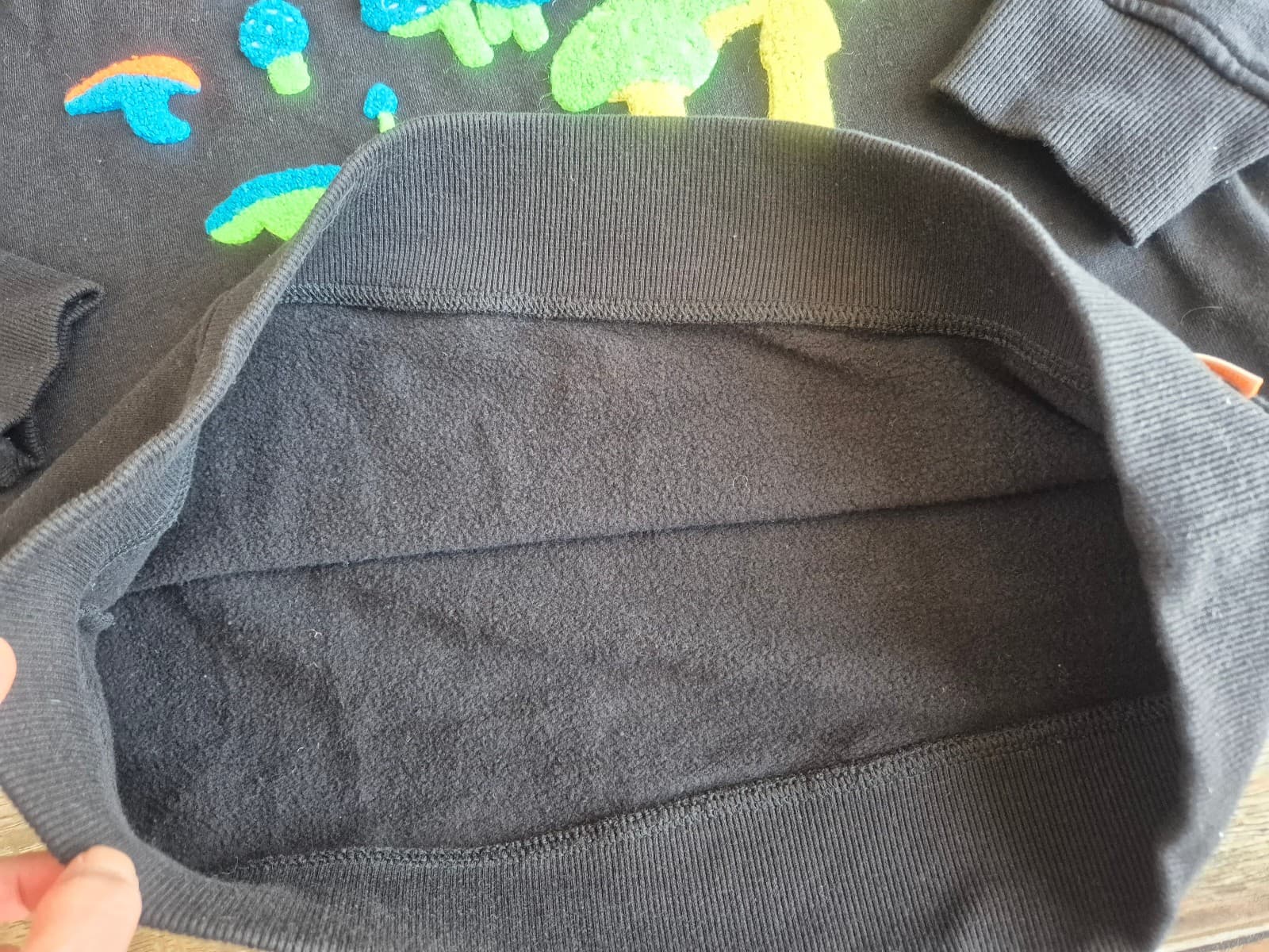 AMBSN x Modest Mouse Mushroom Embroidered Crewneck Sweatshirt Black Men's M - Thumbnail 8