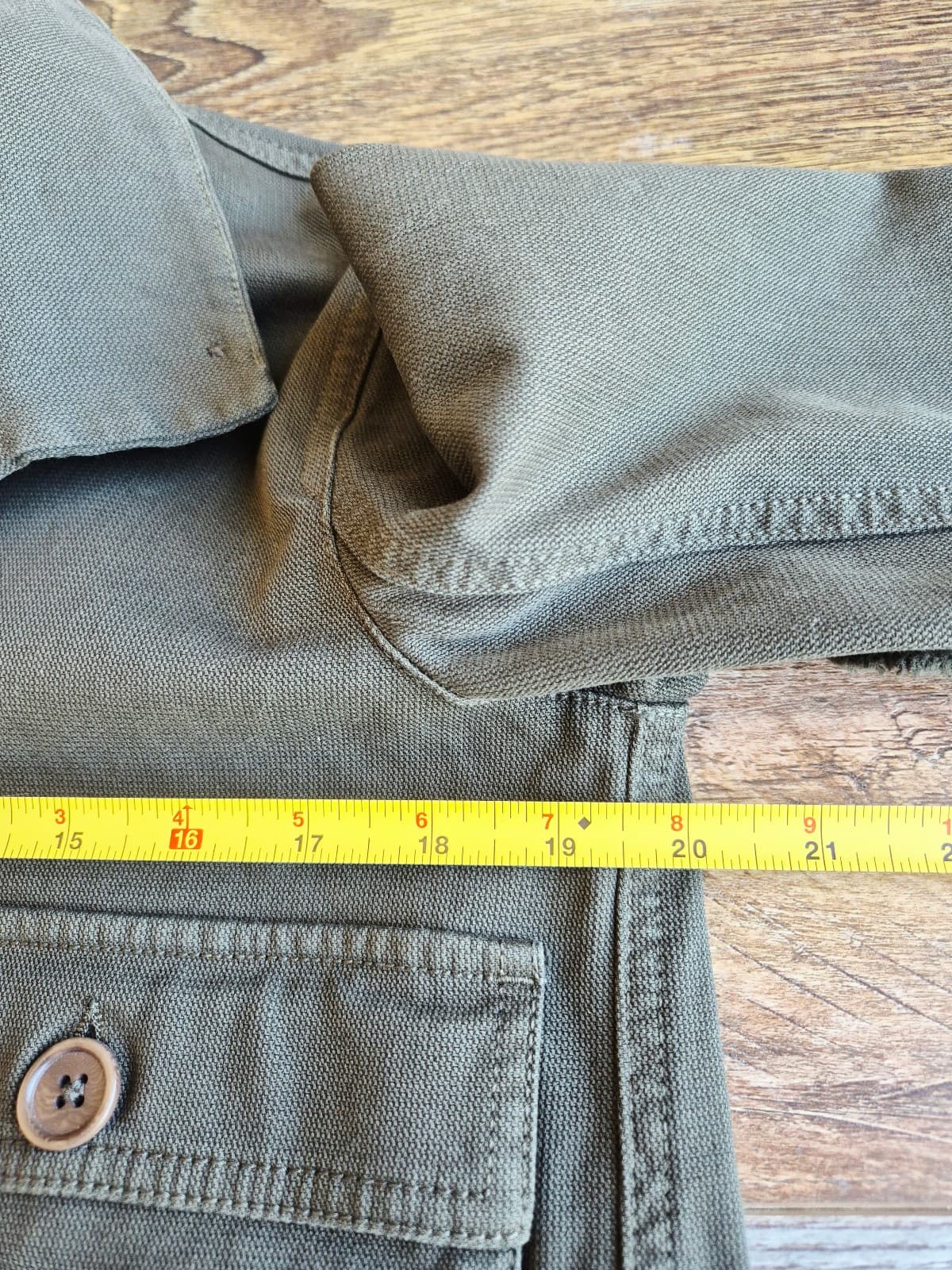 NWoT Standard James Perse Made in Italy Cropped Utility Jacket Green Women's 1-S - Thumbnail 13