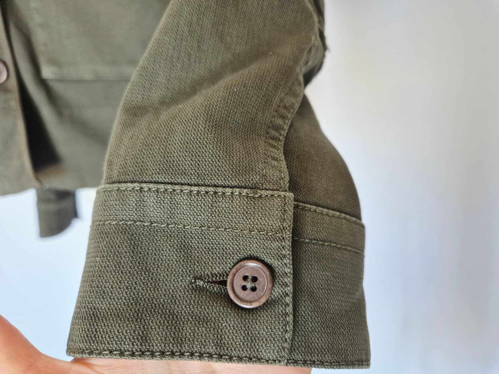 NWoT Standard James Perse Made in Italy Cropped Utility Jacket Green Women's 1-S - Thumbnail 6