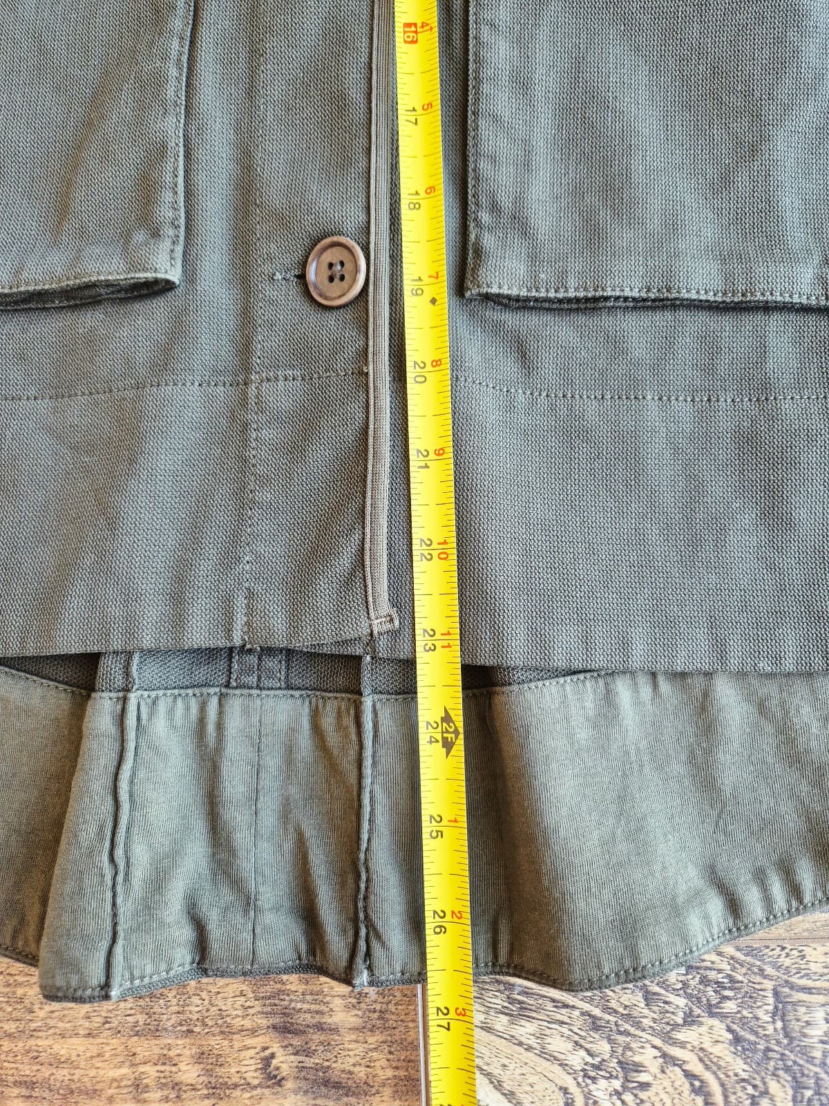 NWoT Standard James Perse Made in Italy Cropped Utility Jacket Green Women's 1-S - Thumbnail 14
