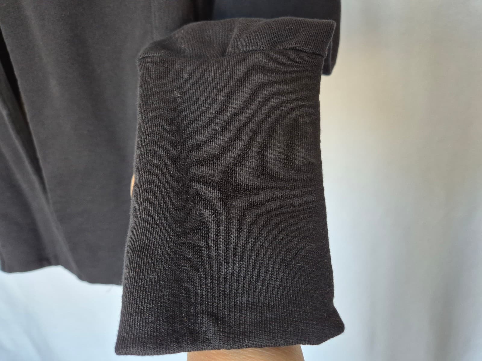 Standard James Perse French Terry Hoodie Open Sweat Cardigan Black Women's 1 (S) - Thumbnail 8