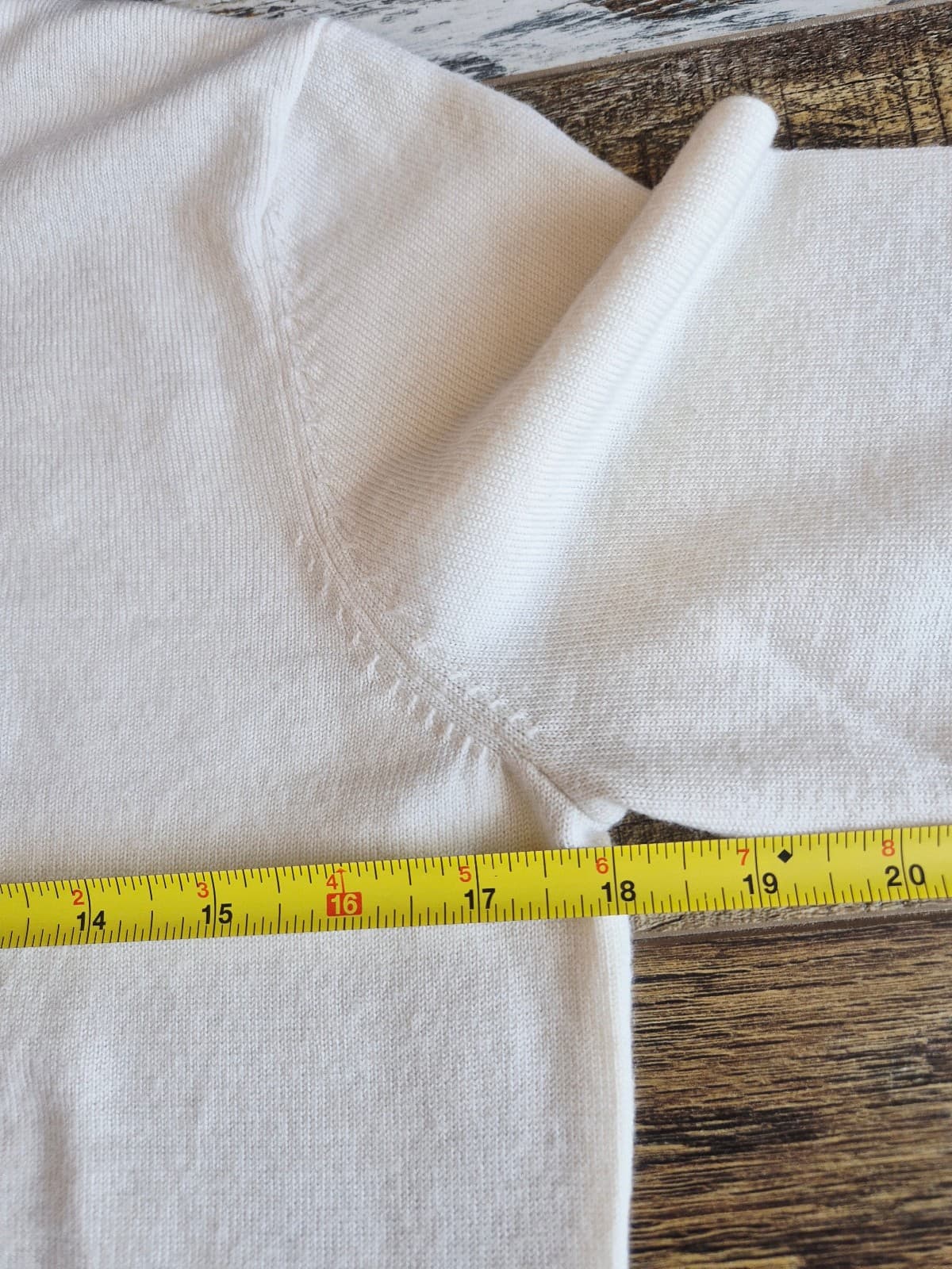 SUITSUPPLY Pure Merino Wool Crew Neck Sweater Pullover Slim Fit Cream Men's S - Thumbnail 11