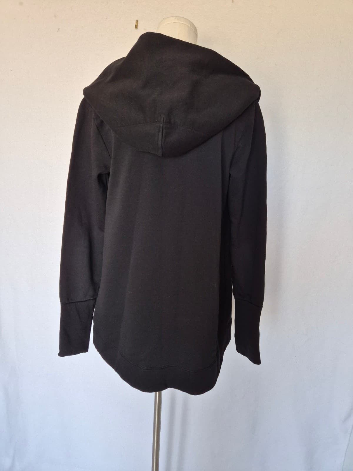 Standard James Perse French Terry Hoodie Open Sweat Cardigan Black Women's 1 (S) - Thumbnail 9