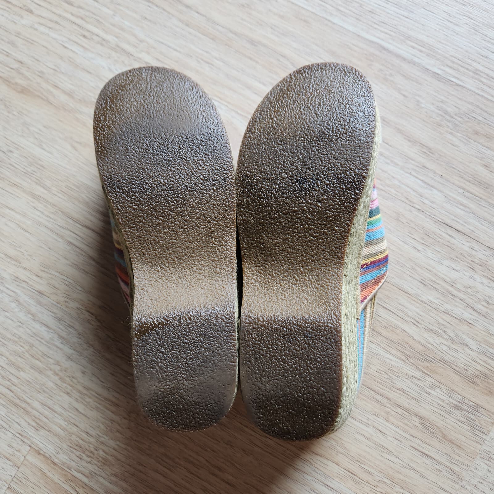 Dansko Vegan Canvas Multicolor Stripe Professional Clog Comfort Espadrille EU37 - Thumbnail 5