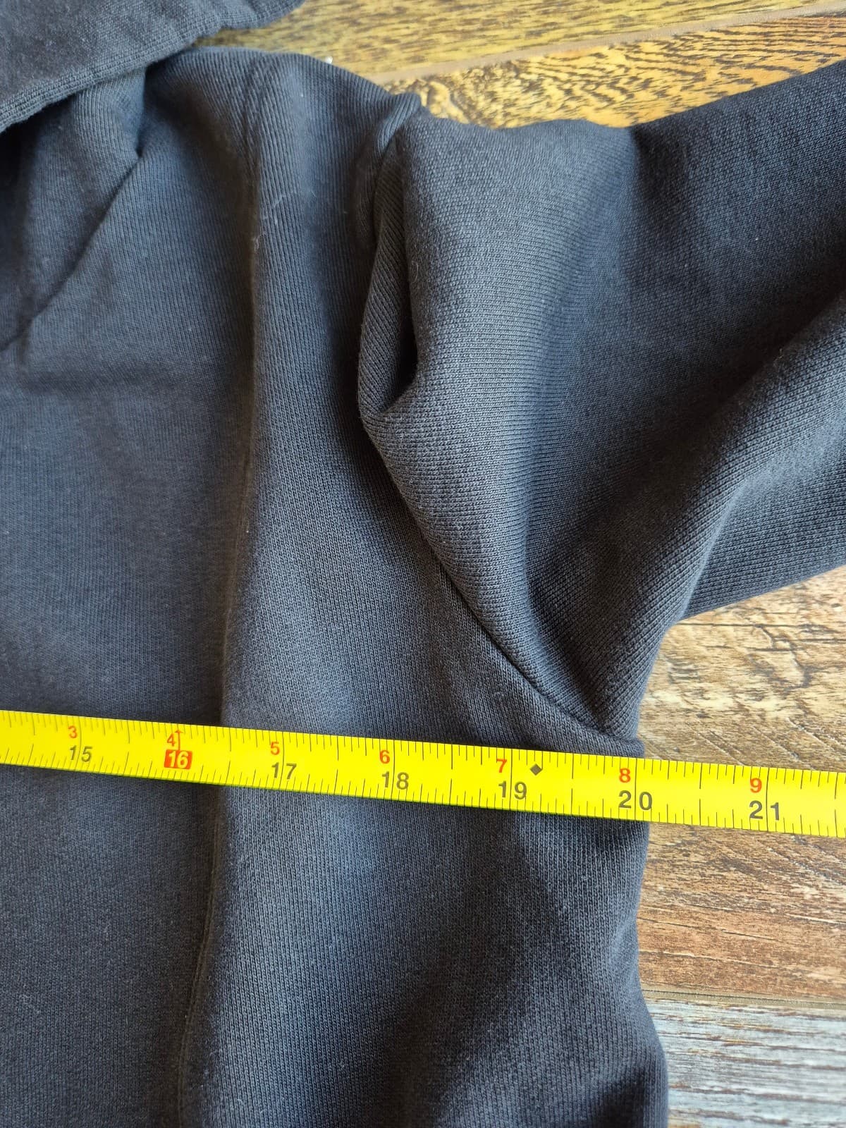 Standard James Perse French Terry Hoodie Open Sweat Cardigan Black Women's 1 (S) - Thumbnail 14