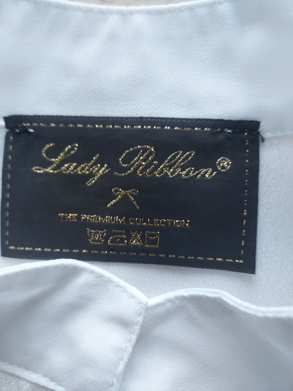 NWoT Lady Ribbon Embroidered Floral Shirt Mini Dress Button White Chest 40 (S/M) - Thumbnail 11