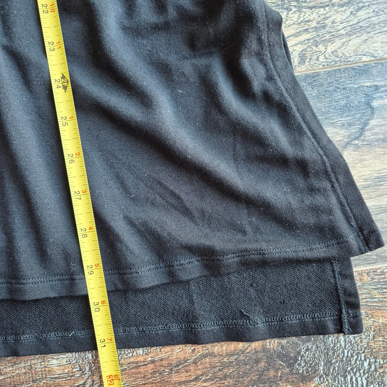 EILEEN FISHER French Terry Tunic Long Sleeve Top Black Tencel Blend One Size - Thumbnail 14