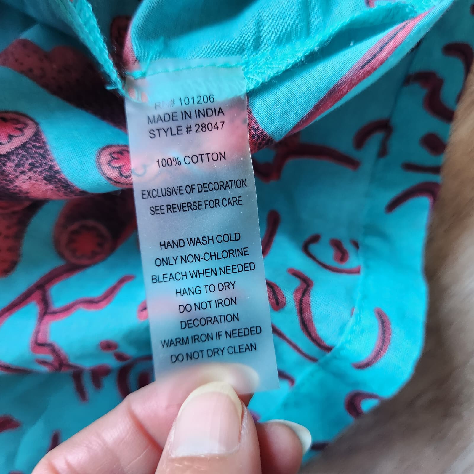 NWoT Soft Surroundings Seychelles Coral-Bead Fish Coral Cover-Up Top Green Sz.S - Thumbnail 9