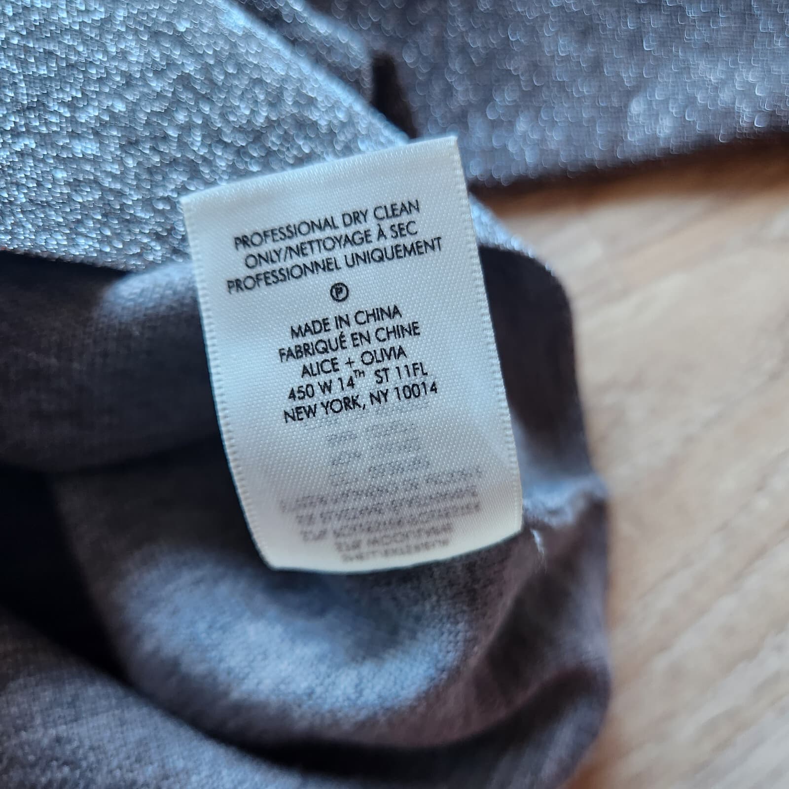 Alice + Olivia Ciara Silver Metallic Cropped Sweater Wool Blend Crew Neck Sz.S - Thumbnail 13