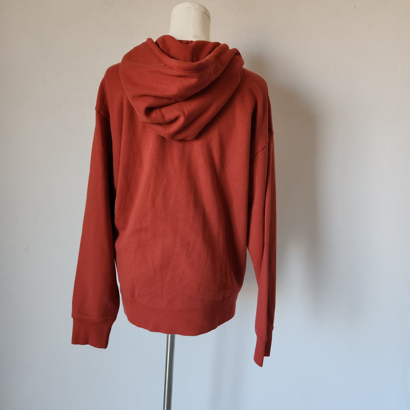 NEW Levi's Standard Hoodie Sweatshirt "Not For Resale" Terry Knit Red Women's S - Thumbnail 7