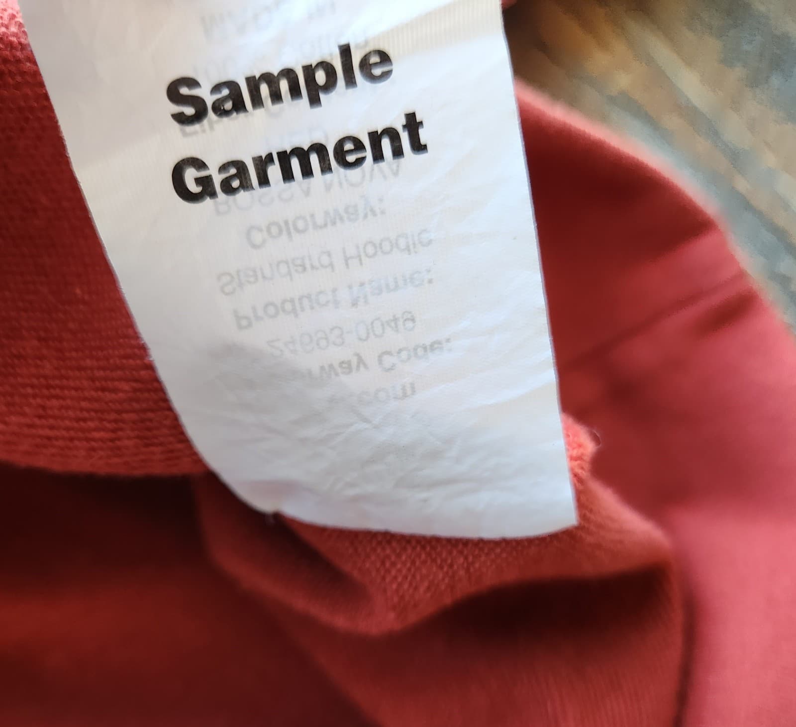 NEW Levi's Standard Hoodie Sweatshirt "Not For Resale" Terry Knit Red Women's S - Thumbnail 12