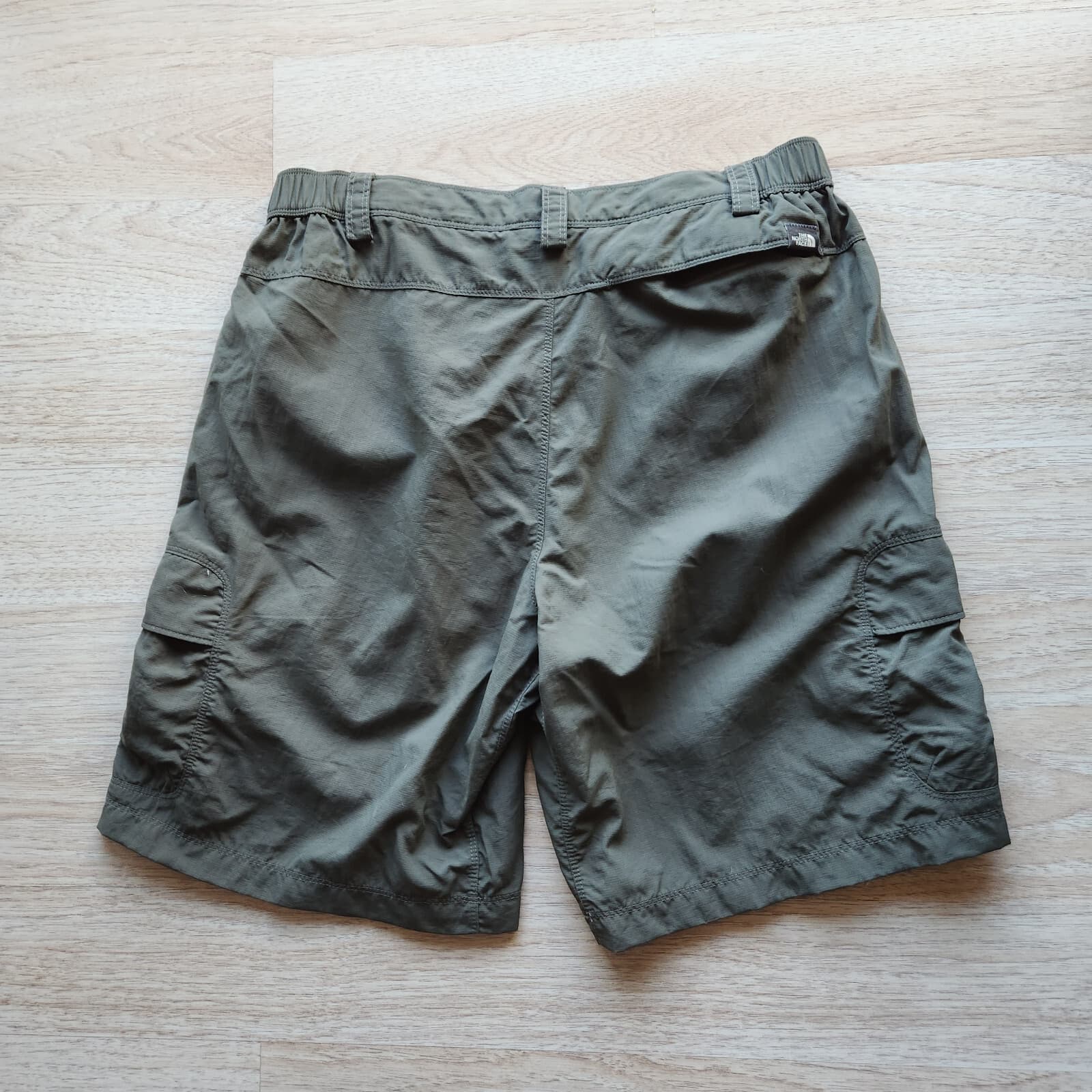 The North Face Men's M Horizon Peak Cargo Outdoor Hiking Shorts Zip Nylon Green - Thumbnail 5