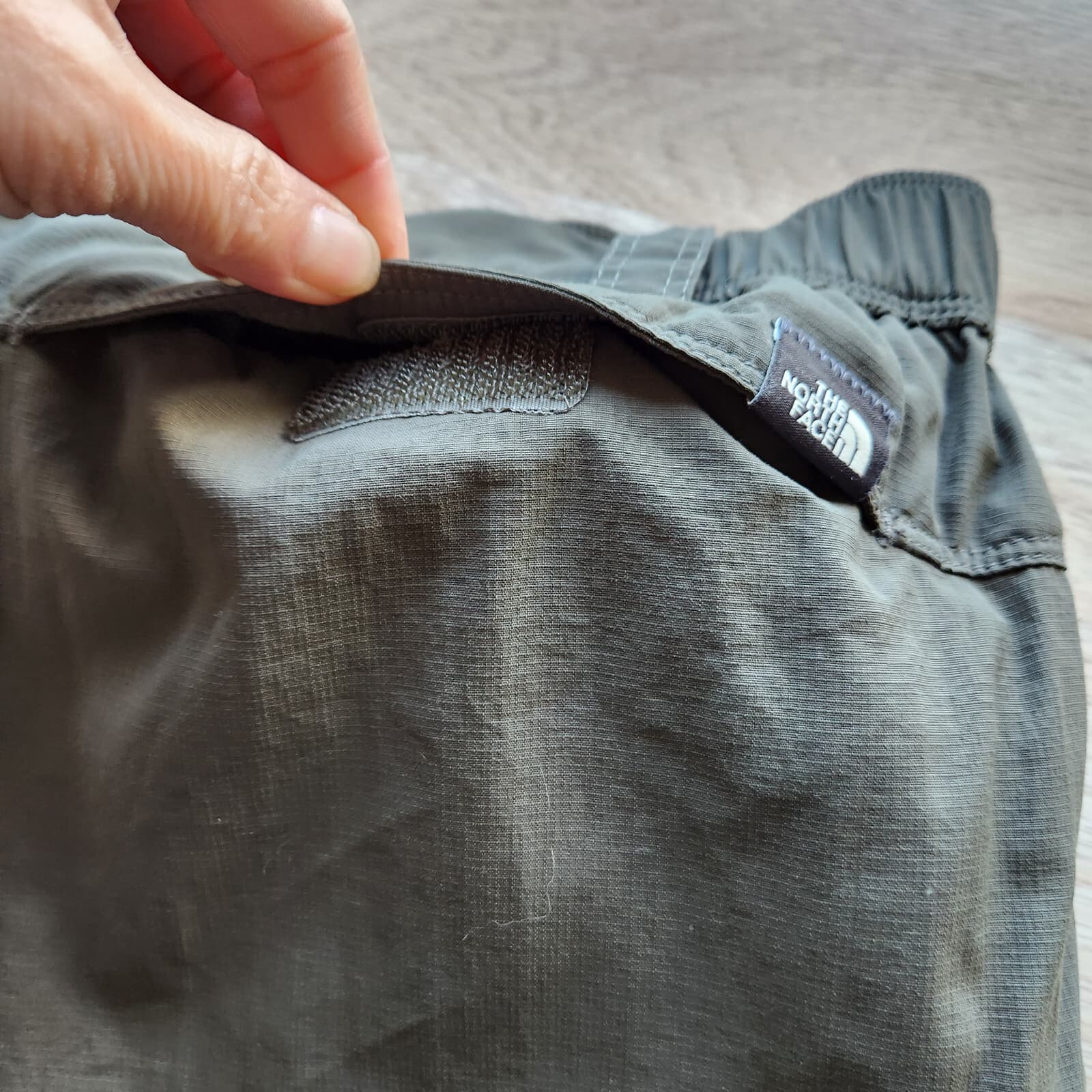 The North Face Men's M Horizon Peak Cargo Outdoor Hiking Shorts Zip Nylon Green - Thumbnail 7