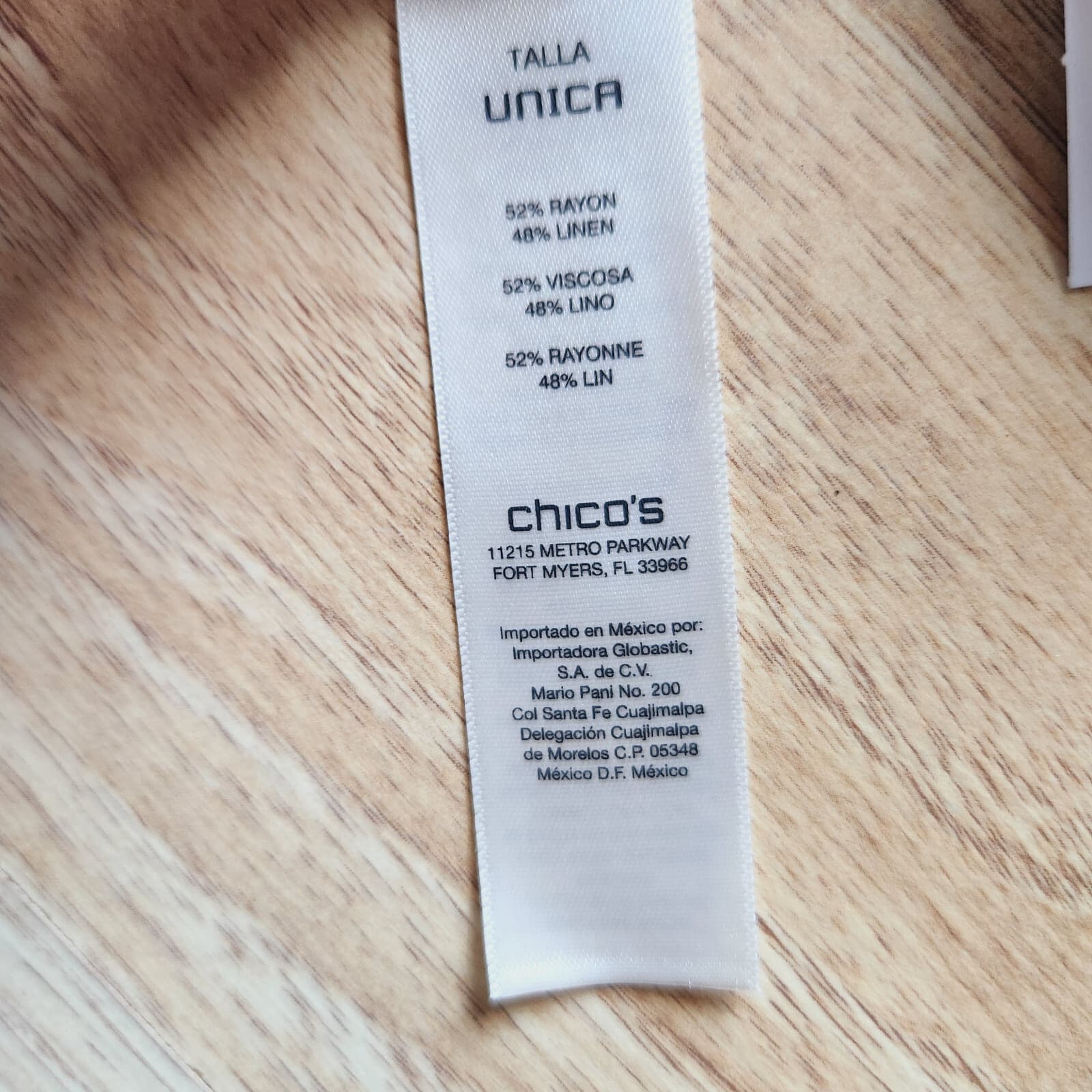 NWT Chico's Cotto Ikat Straight Oblong Scarves Viscose Linen Blend 20"x72" - Thumbnail 5