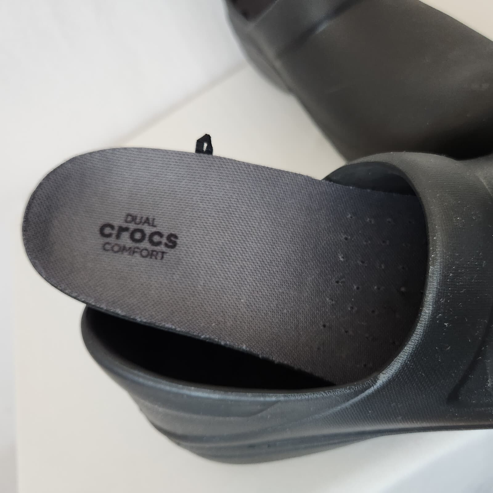 Crocs Women's US8 Neria Pro II Slip Resistant Work Clog Shoe Dual Comfort Black - Thumbnail 12