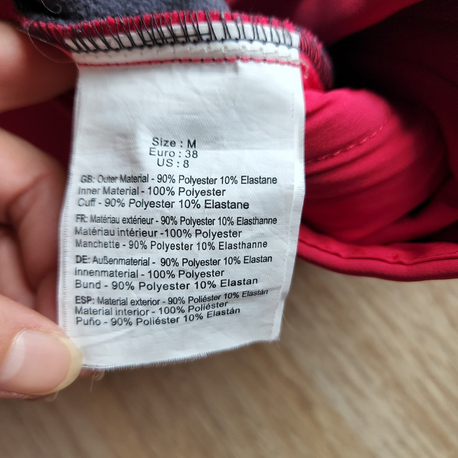 Bench Activewear Fleece Lined Hooded Jacket Full-Zip Pocket Pink Women M - Thumbnail 8