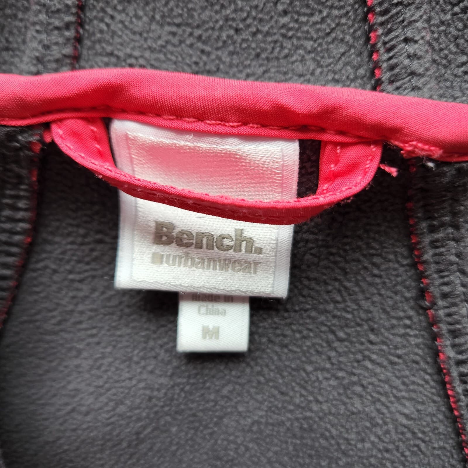 Bench Activewear Fleece Lined Hooded Jacket Full-Zip Pocket Pink Women M - Thumbnail 7